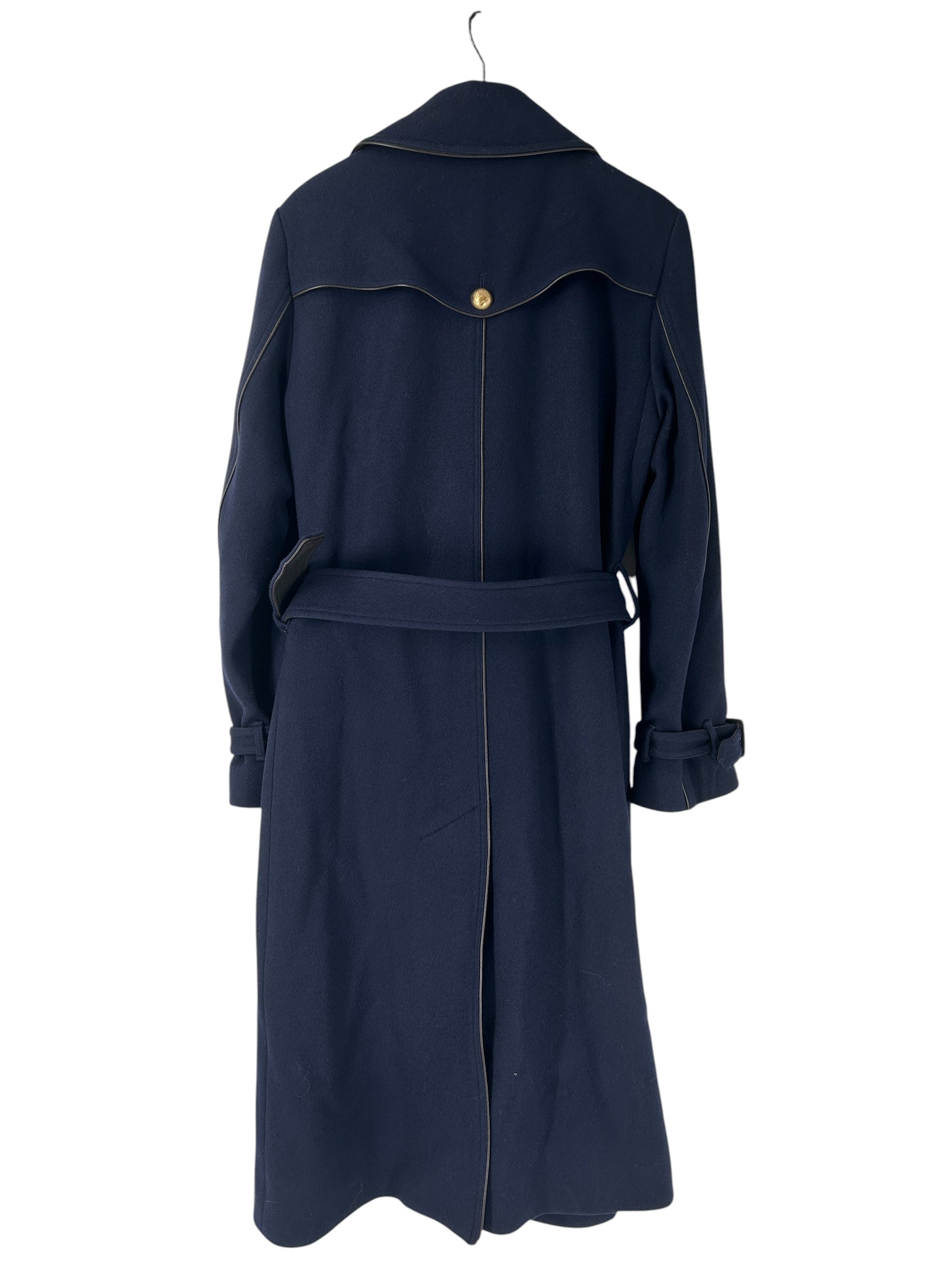 WALES BONNER/Trench Coat/Wool/NVY/Crombie view 2