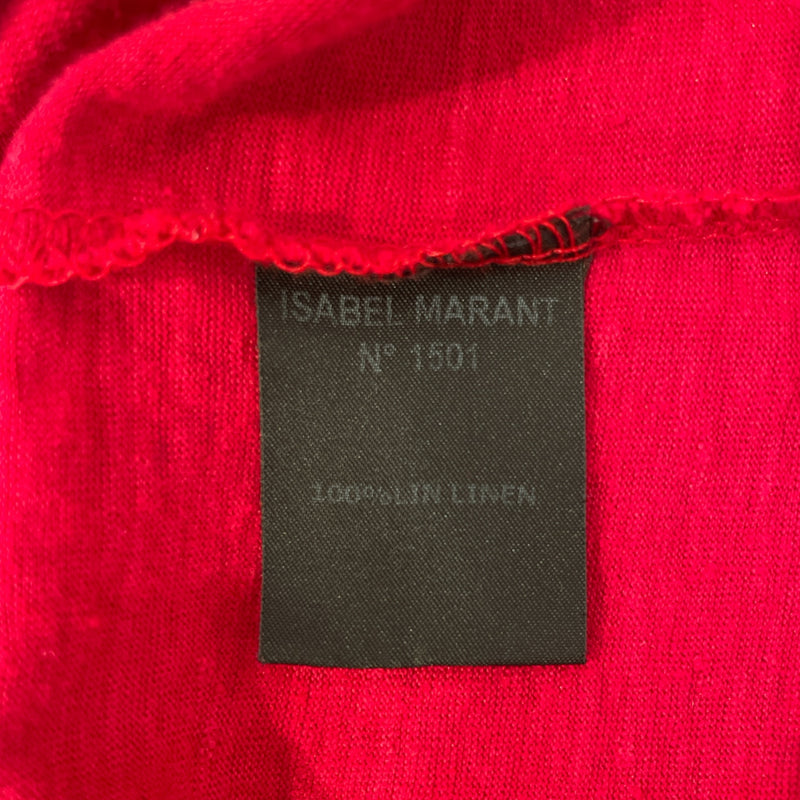 ISABEL MARANT ETOILE/T-Shirt/Cotton/RED/V-NECK