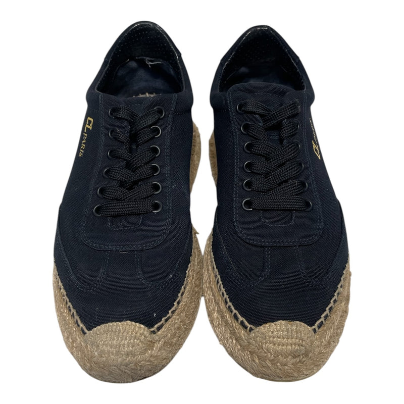 Christian Louboutin/Low-Sneakers/EU 38/Cotton/NVY/