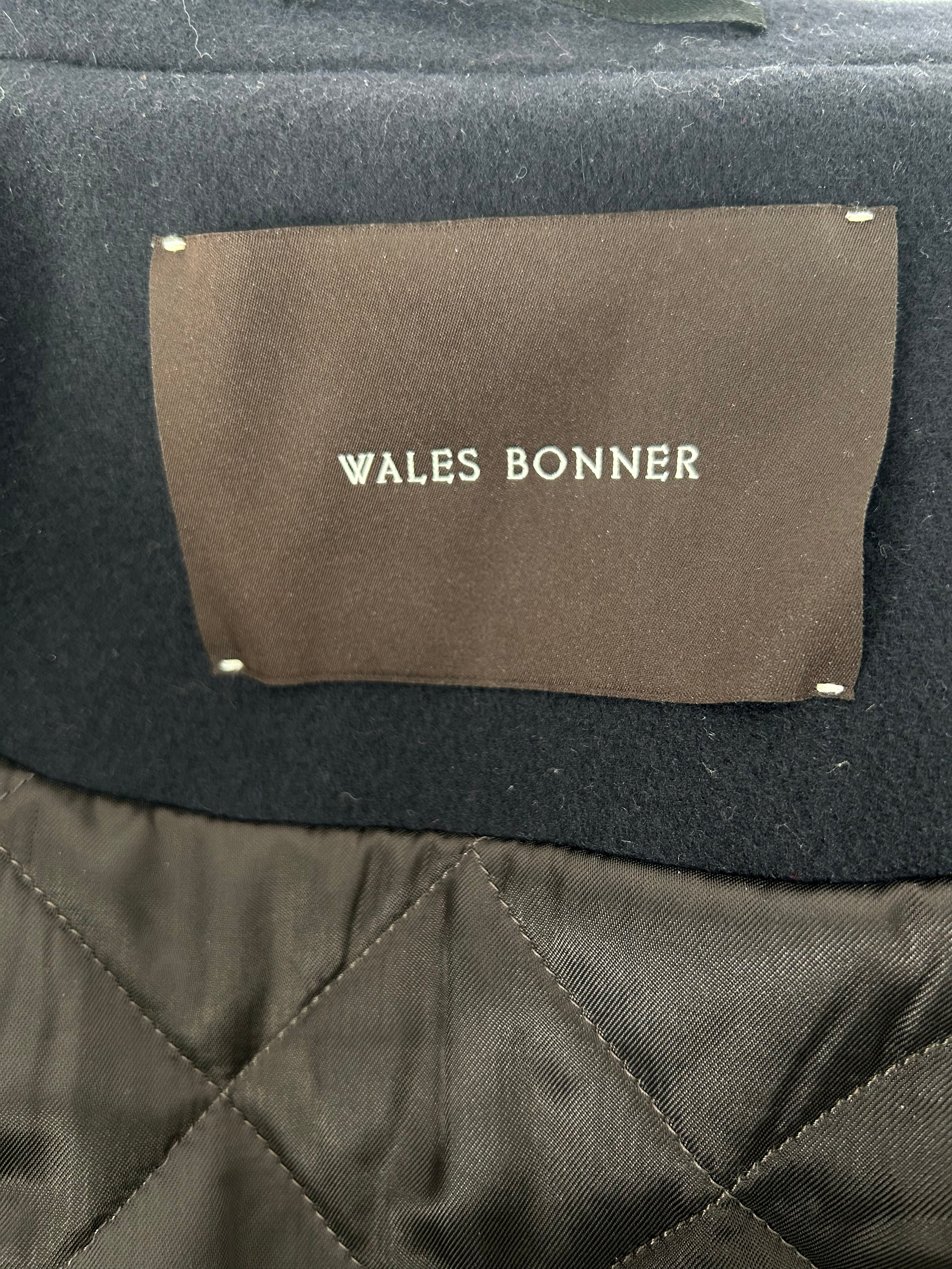 WALES BONNER/Coat/40/Wool/NVY/Keiko mixed media view 3