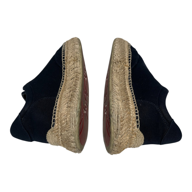 Christian Louboutin/Low-Sneakers/EU 38/Cotton/NVY/