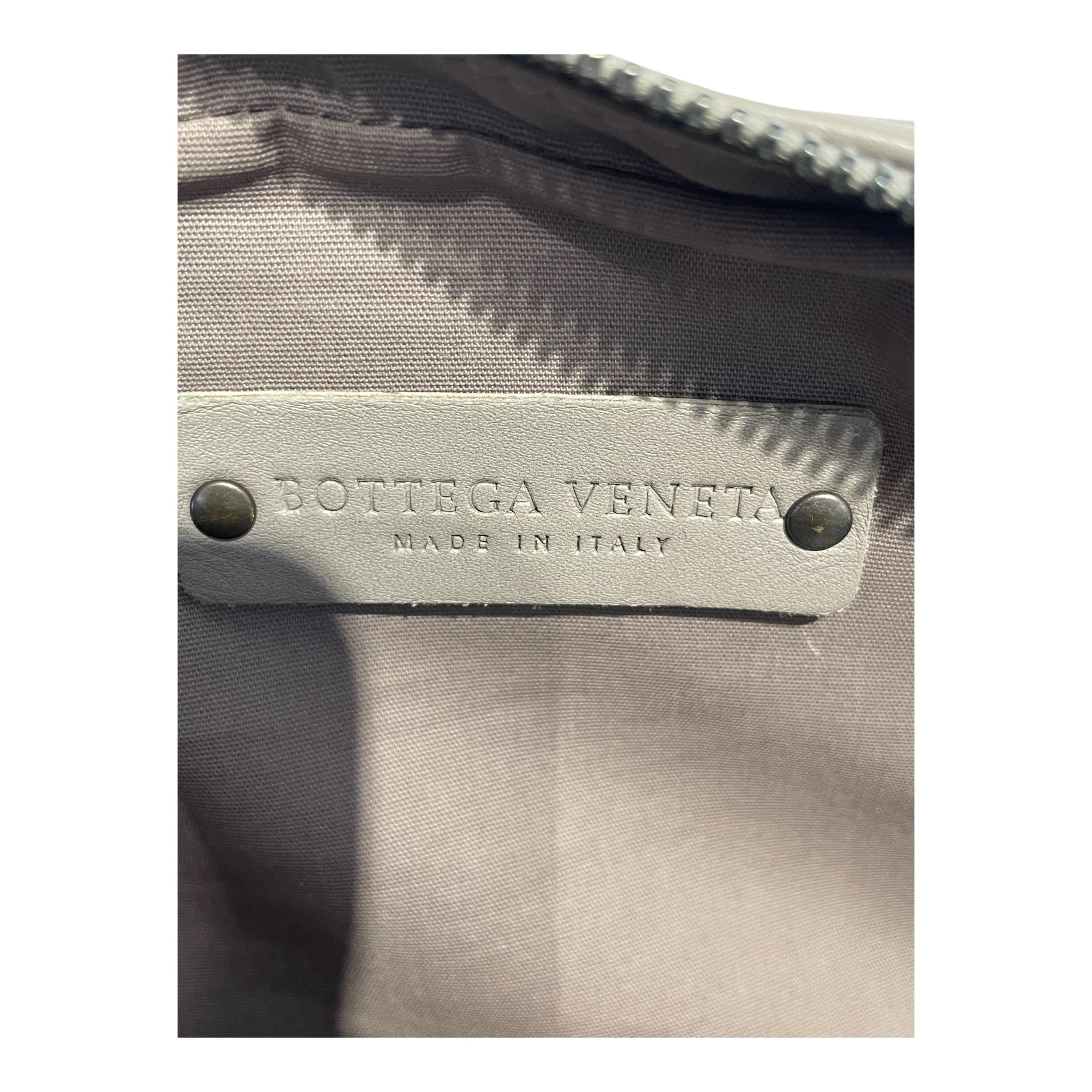 BOTTEGA VENETA/Cross Body Bag/Leather/GRY/Intrcciato Waist Bag view 5
