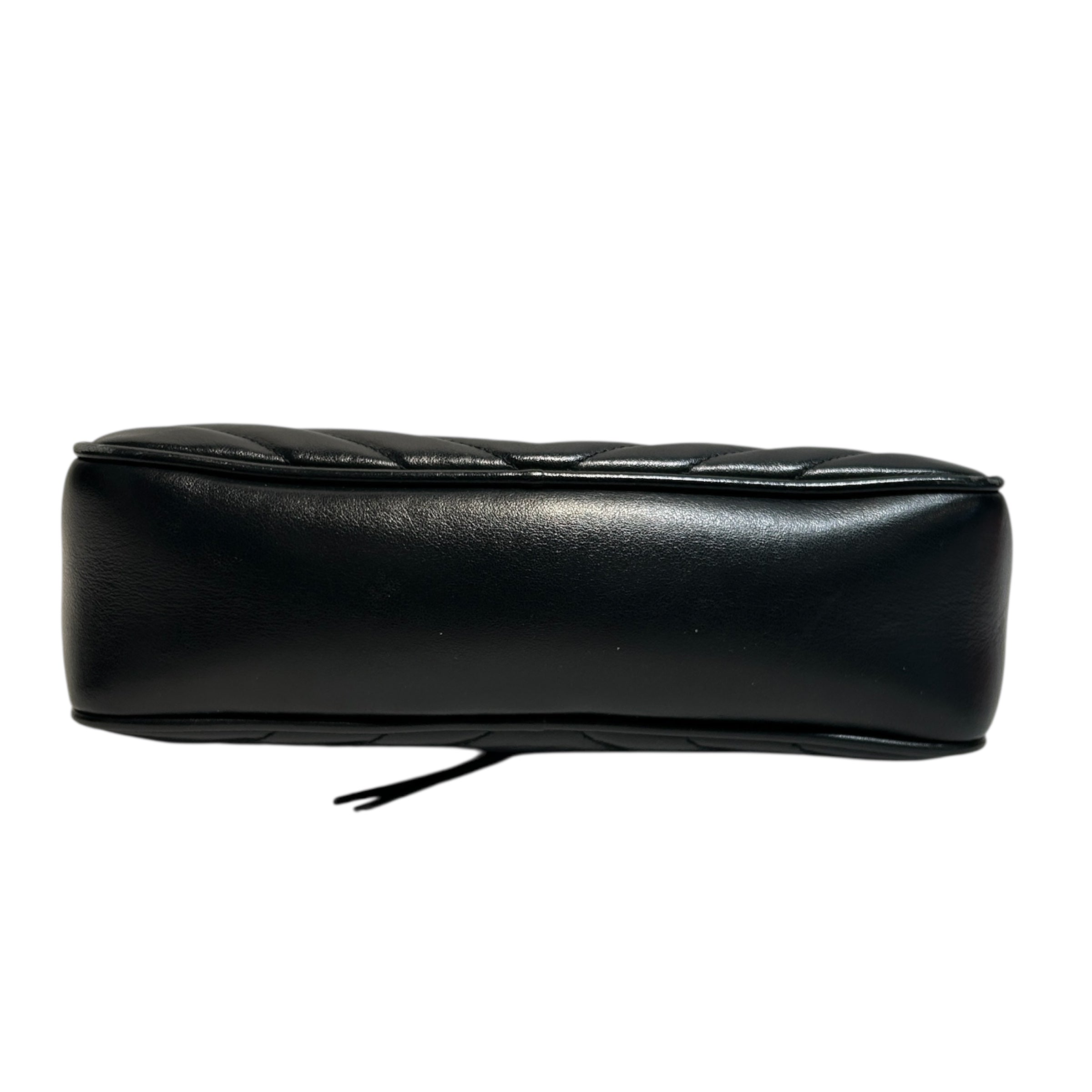 SAINT LAURENT/Cross Body Bag/Leather/BLK/lou camera quilted view 3
