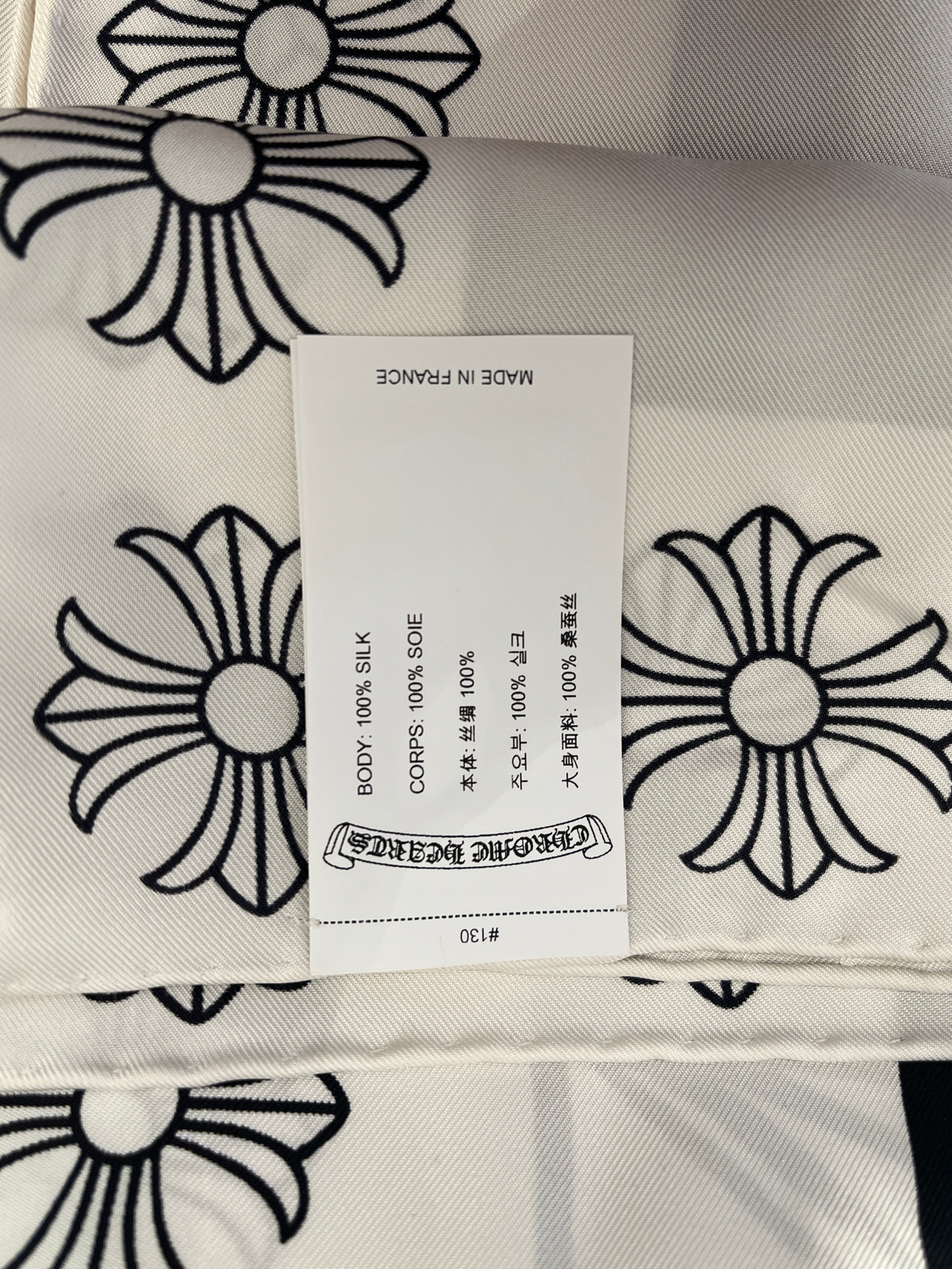 CHROME HEARTS/Scarf/Graphic/Silk/WHT/MATTY BOY 99 CHOMPER view 3