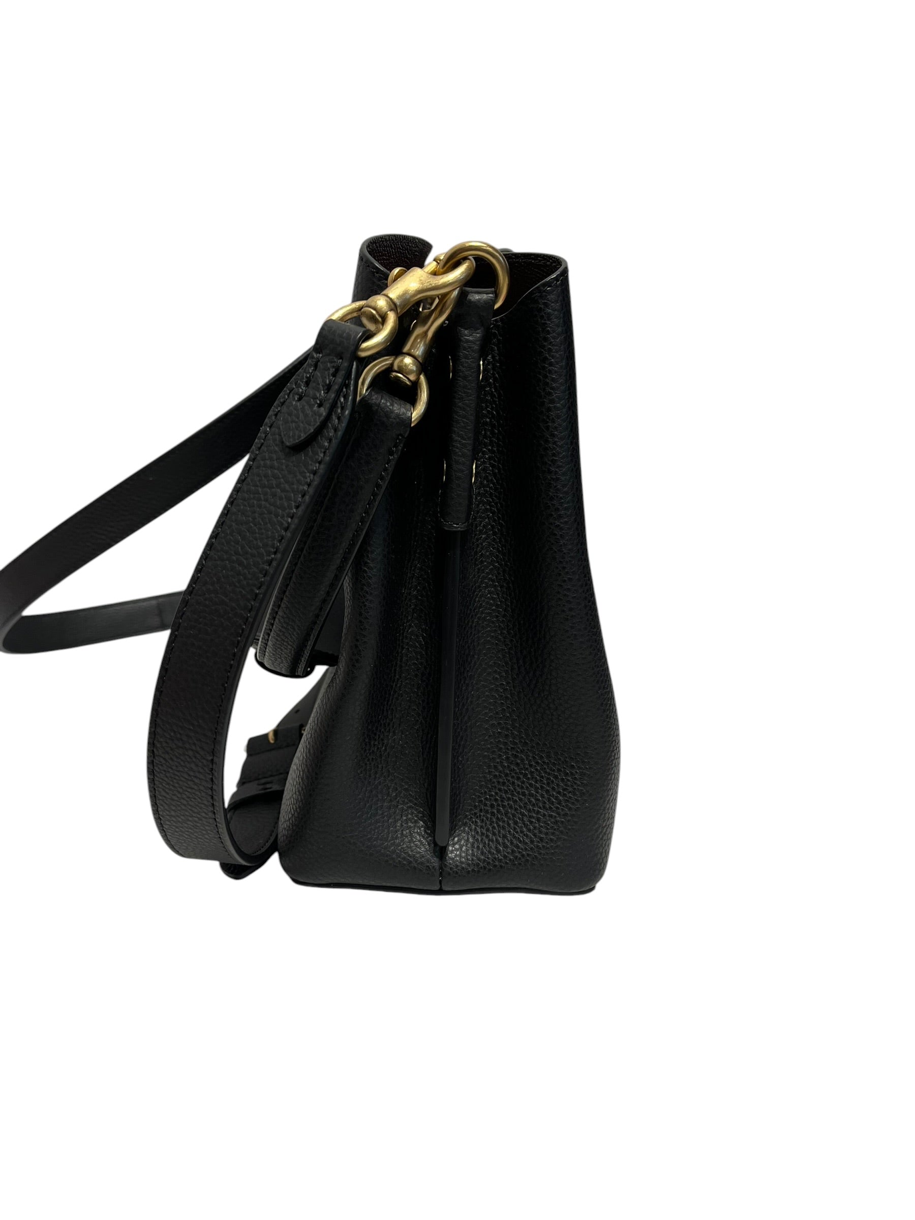 COACH/Cross Body Bag/Leather/BLK/Pebble Leather Bucket Bag view 4