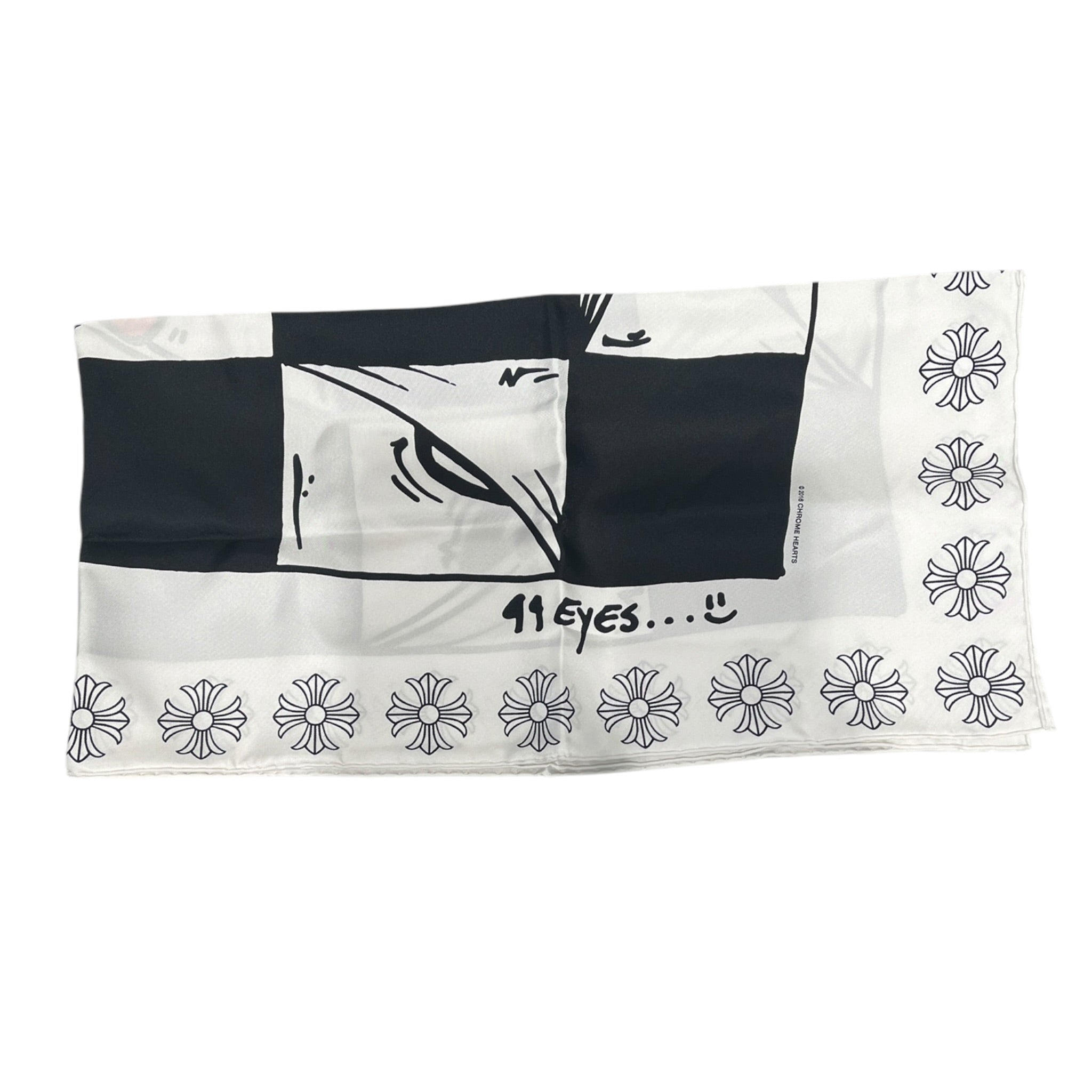 CHROME HEARTS/Scarf/Graphic/Silk/WHT/MATTY BOY 99 CHOMPER view 2