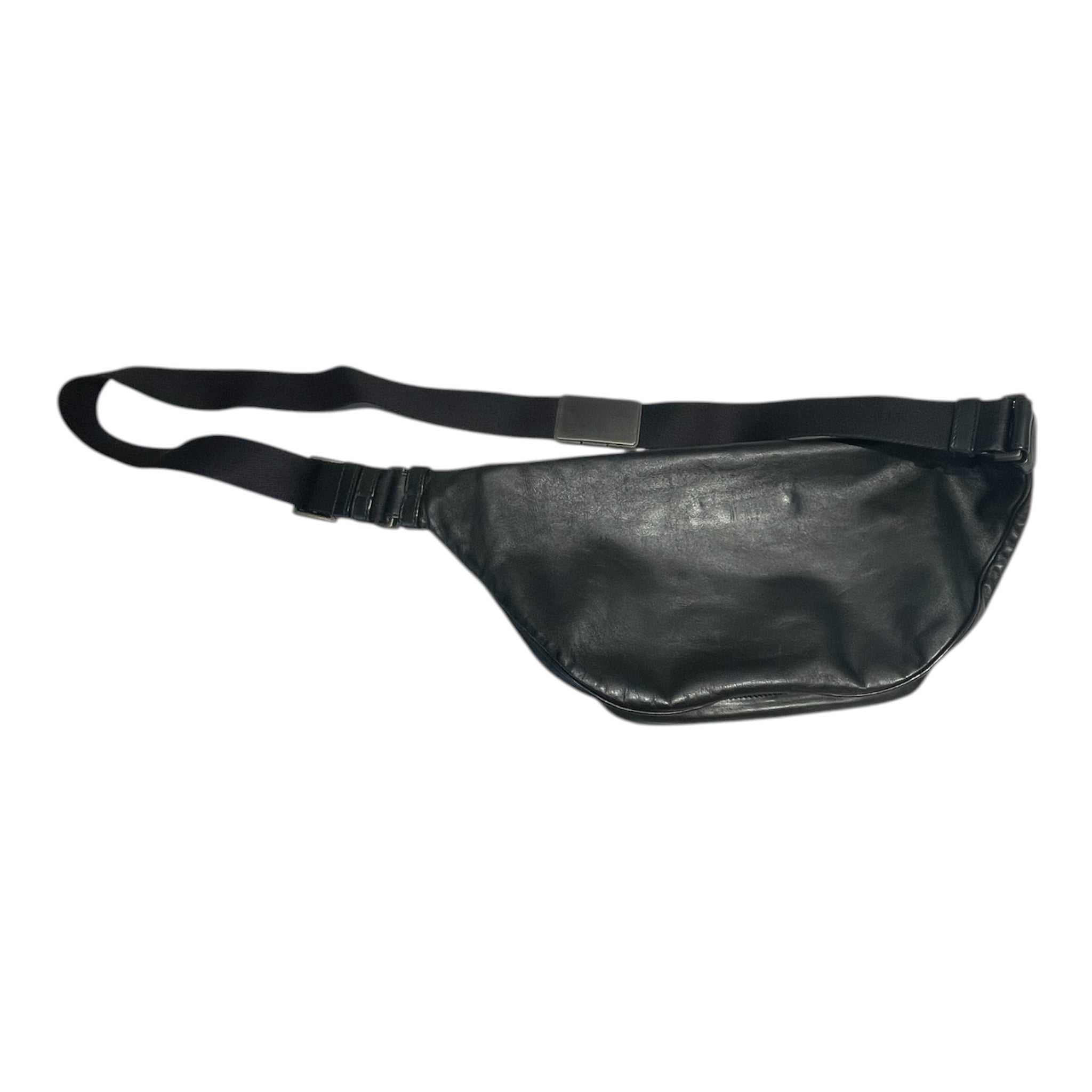 BOTTEGA VENETA/Fanny Pack/Leather/BLK/Intrecciato Leather Waist Bag view 2