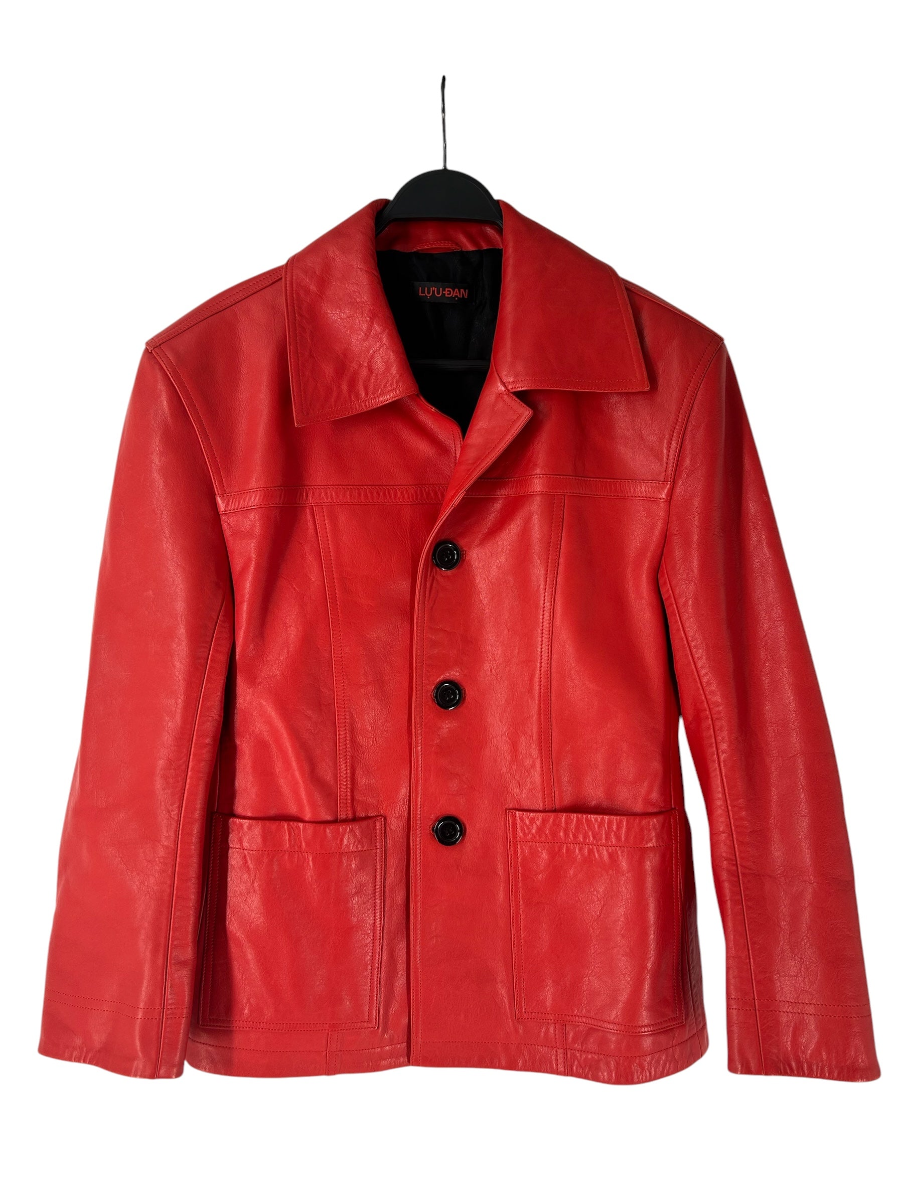 LU'U DAN/Leather Jkt/50/Leather/RED/Creep view 1