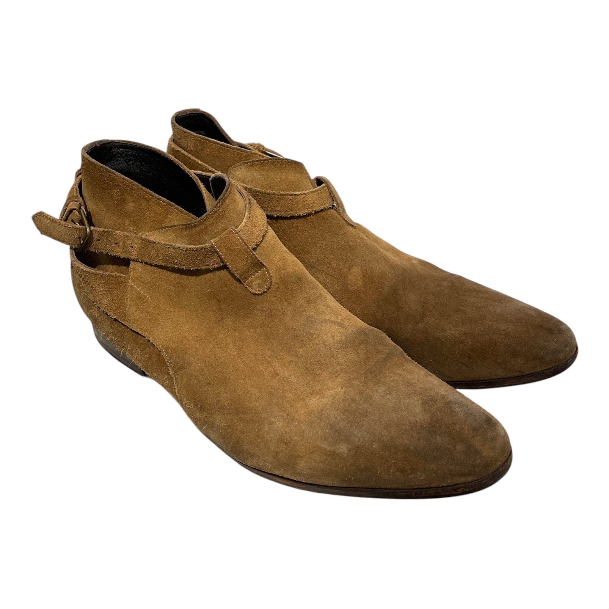 SAINT LAURENT/Boots/EU 42.5/Suede/BEG/JODPHUR LOW view 1