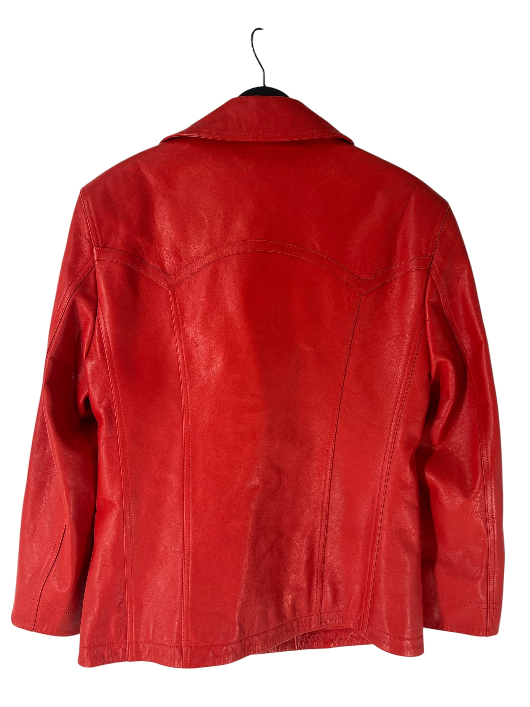 LU'U DAN/Leather Jkt/50/Leather/RED/Creep view 2