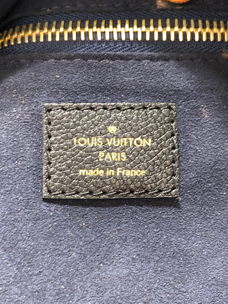 LOUIS VUITTON/Tote Bag/Monogram/Leather/BLK/Neverfull MM Black