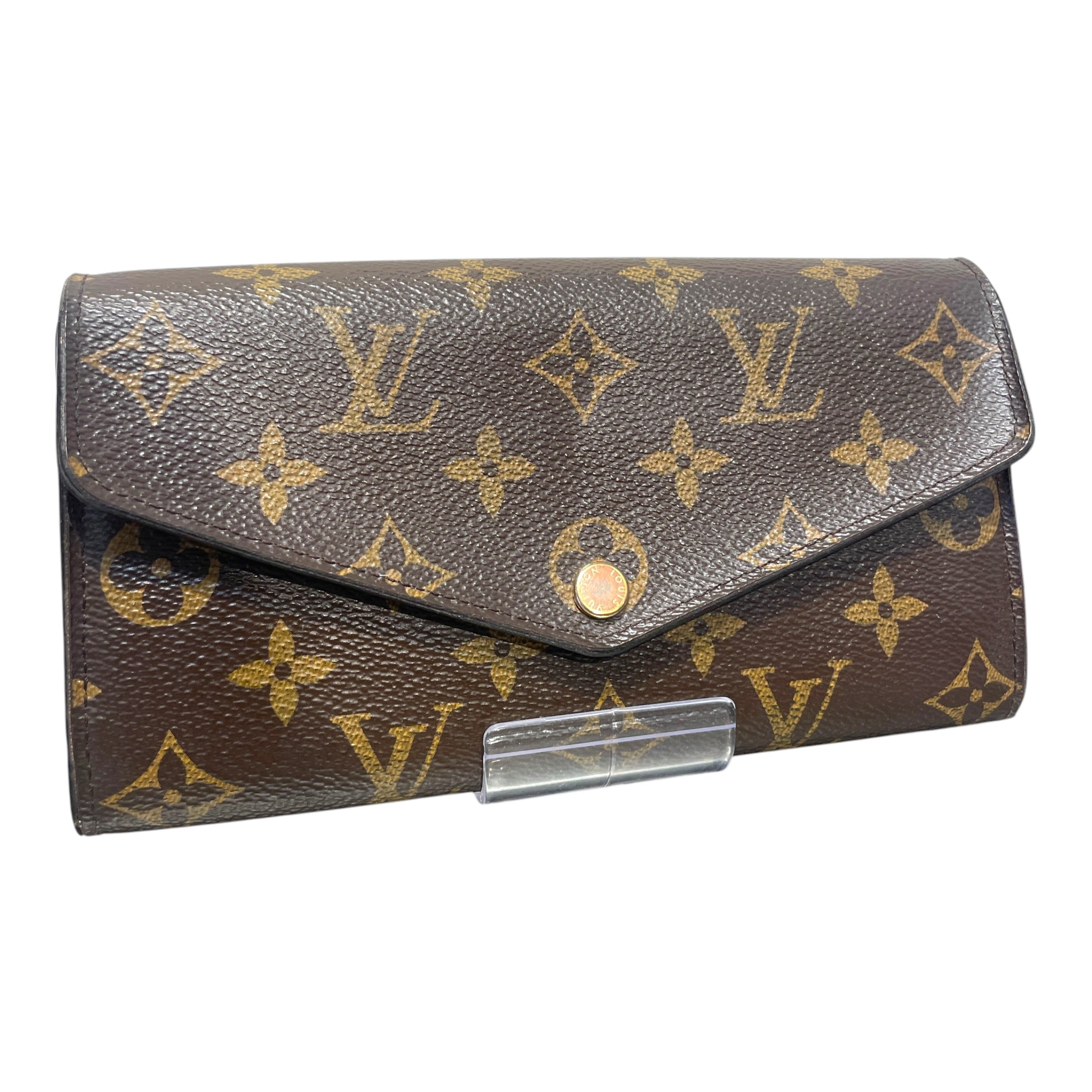 LOUIS VUITTON/Long Wallet/Monogram/Leather/BRW/L's/Sarah Wallet view 1
