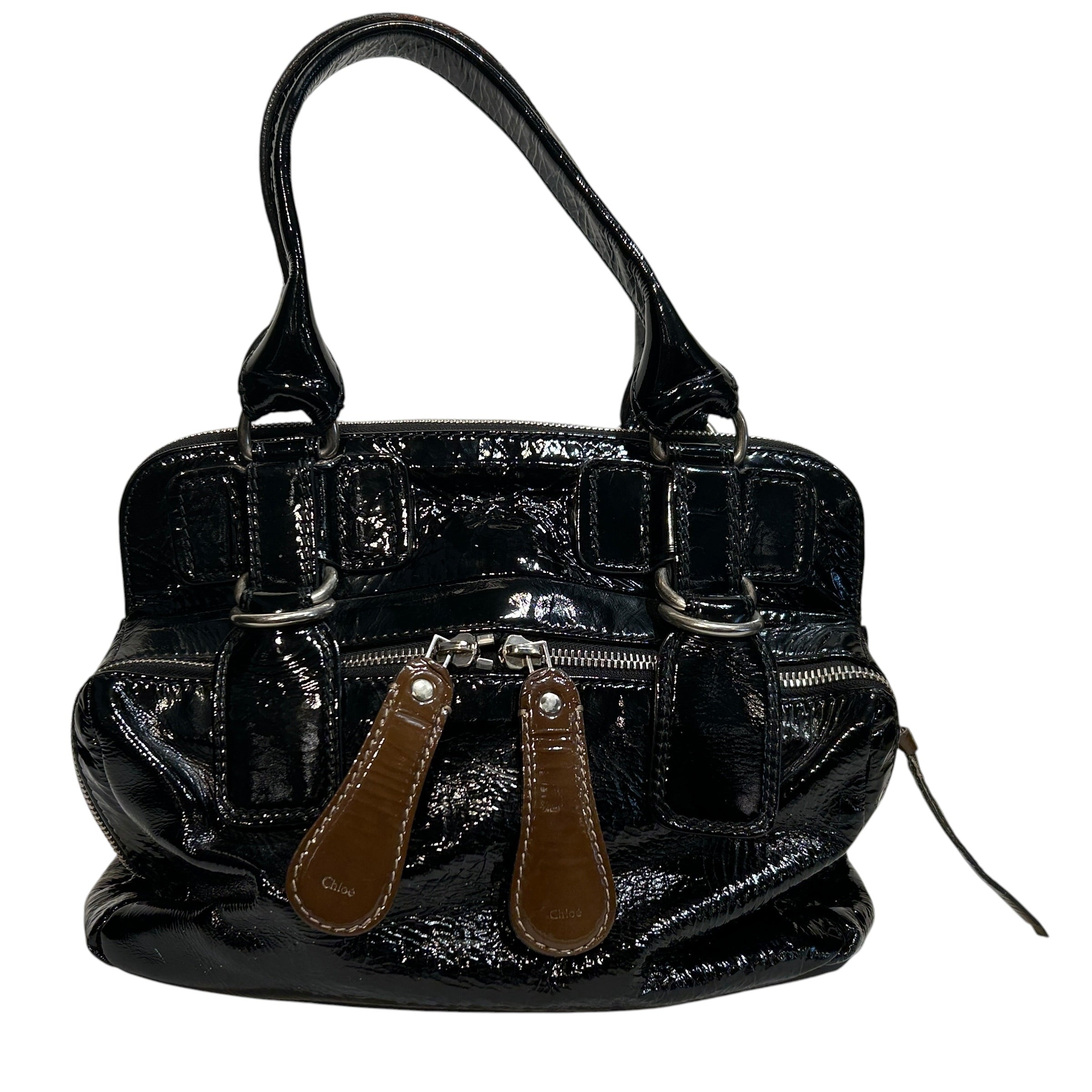Chloe/Bag/Leather/GRY/Bay Satchel view 2