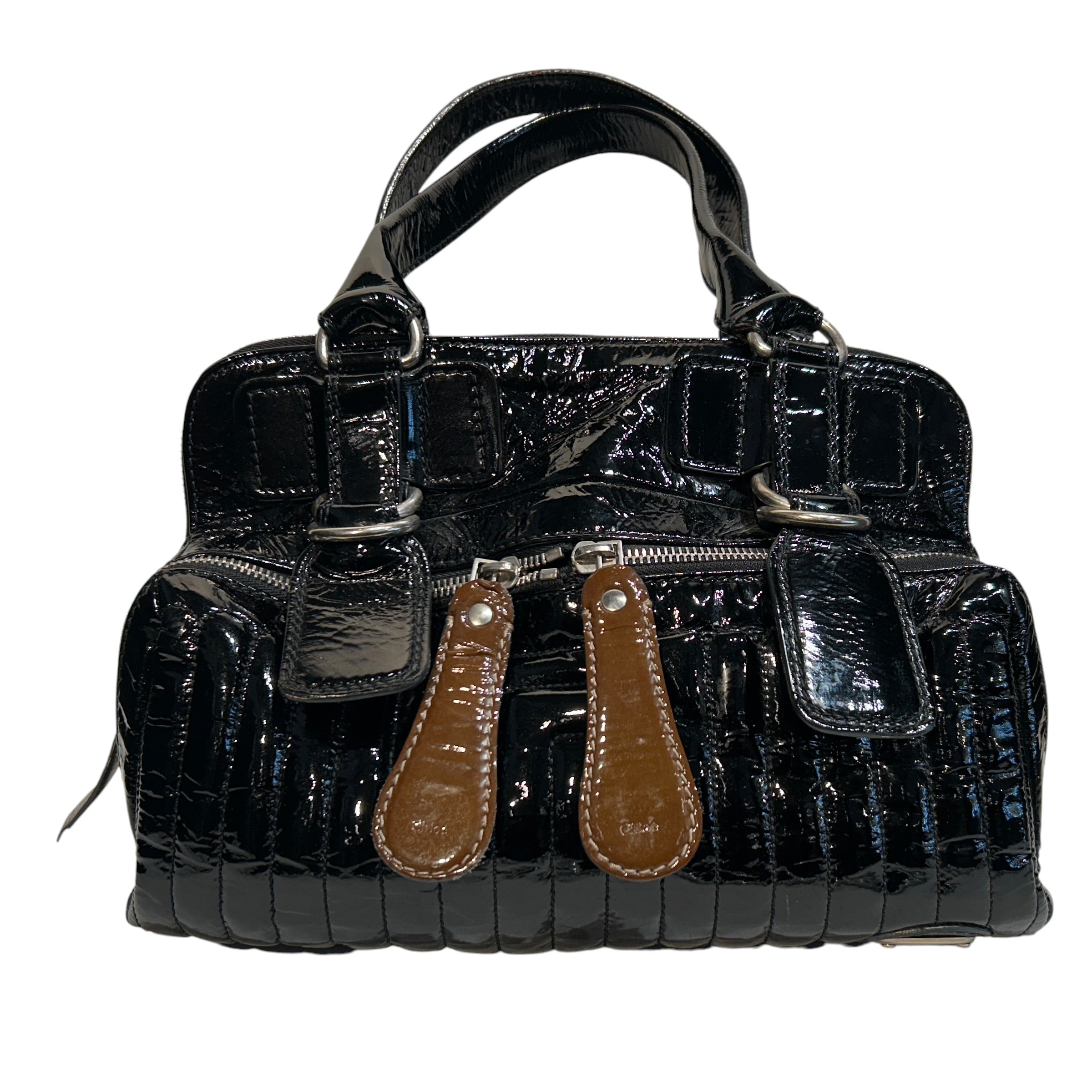 Chloe/Bag/Leather/GRY/Bay Satchel view 1