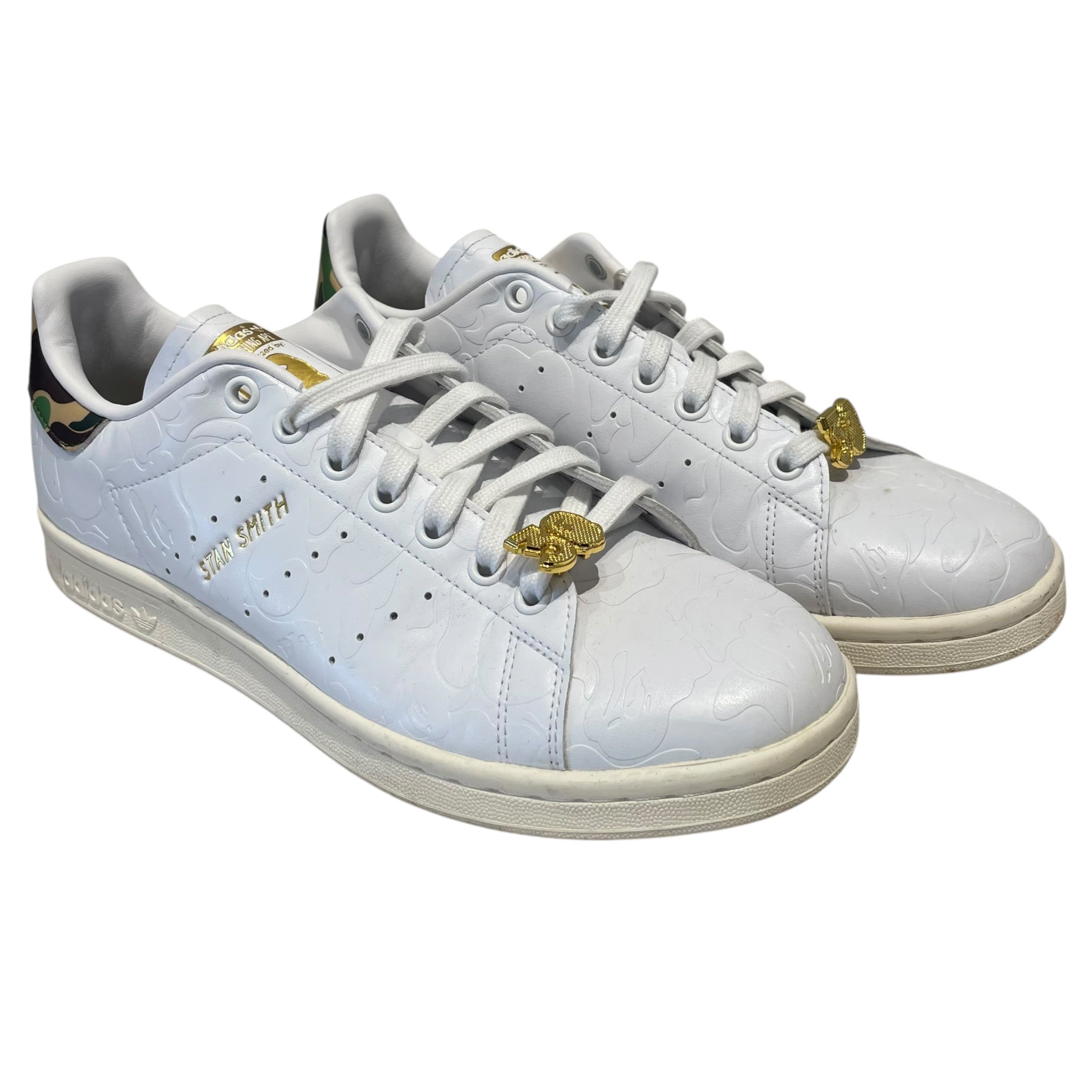 adidas/Low-Sneakers/US 8/Leather/WHT/A Bathing Ape Adidas Sneakers view 1