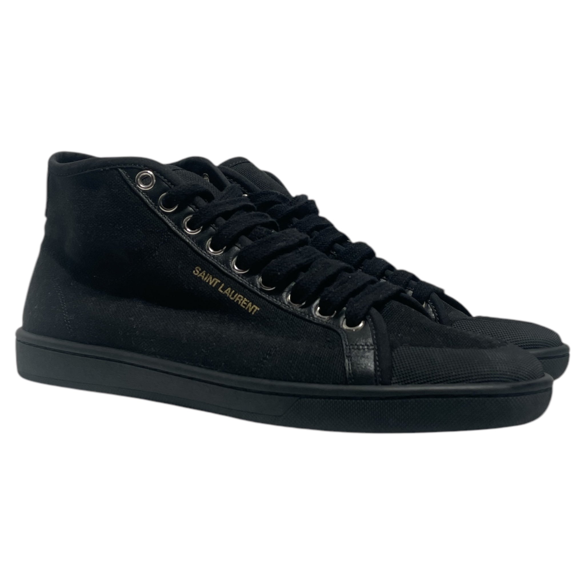 SAINT LAURENT/Hi-Sneakers/EU 38.5/Cotton/BLK/ view 1