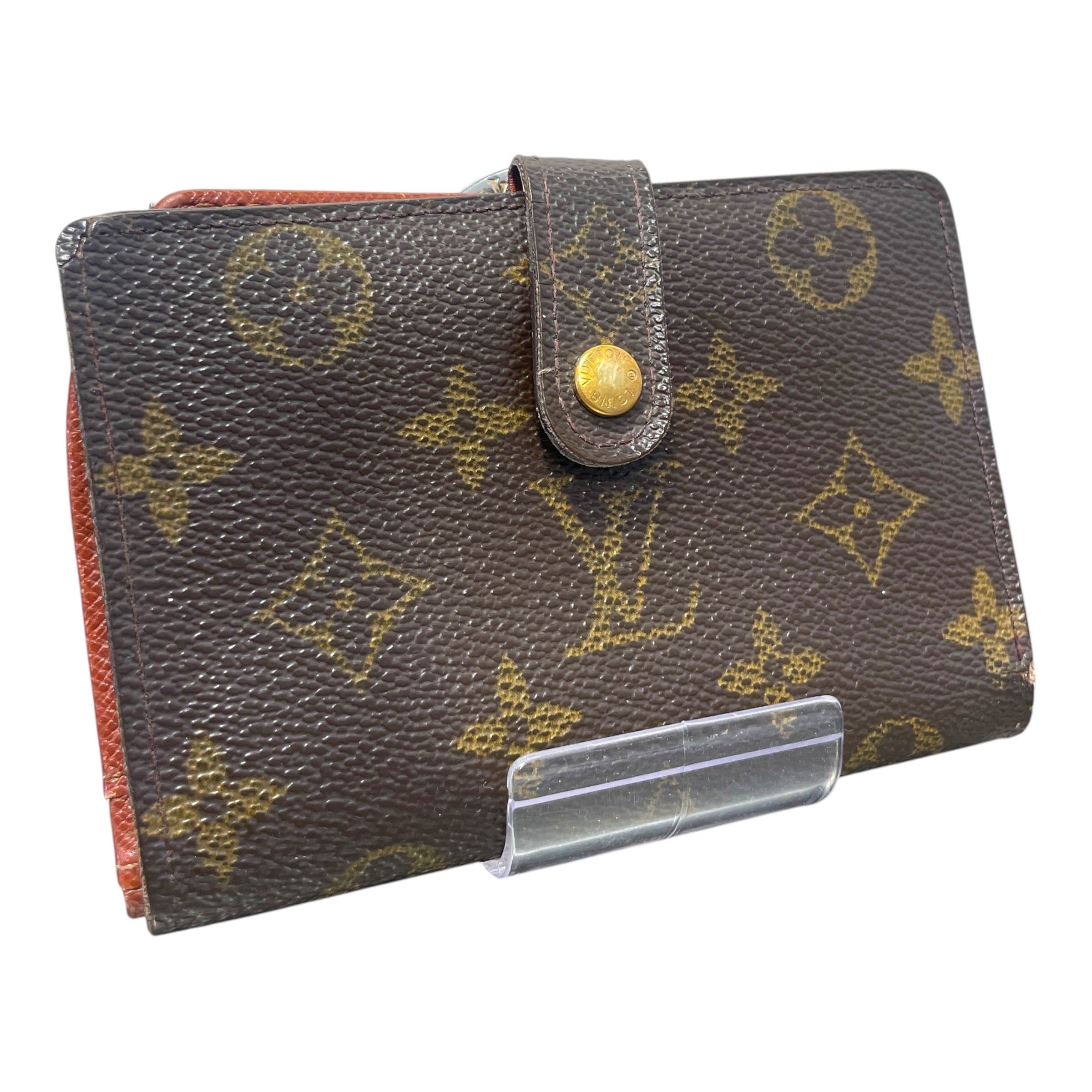 LOUIS VUITTON/Bifold Wallet/Monogram/Leather/BRW/L's/Kisslock Wallet view 1