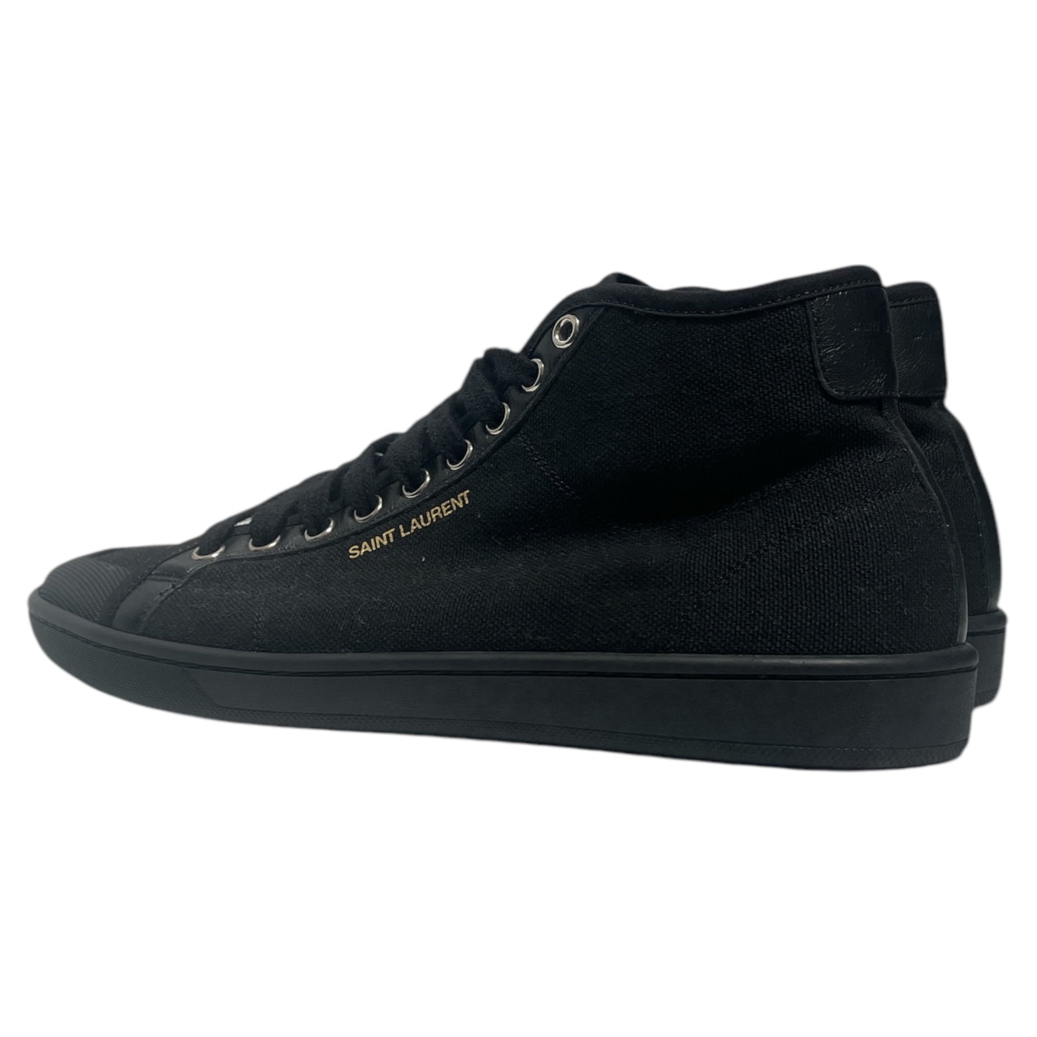 SAINT LAURENT/Hi-Sneakers/EU 38.5/Cotton/BLK/ view 2