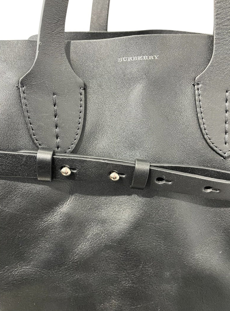 BURBERRY/Bag/Leather/BLK/LEATHER SOFT BELT TOTE BAG BLK view 4