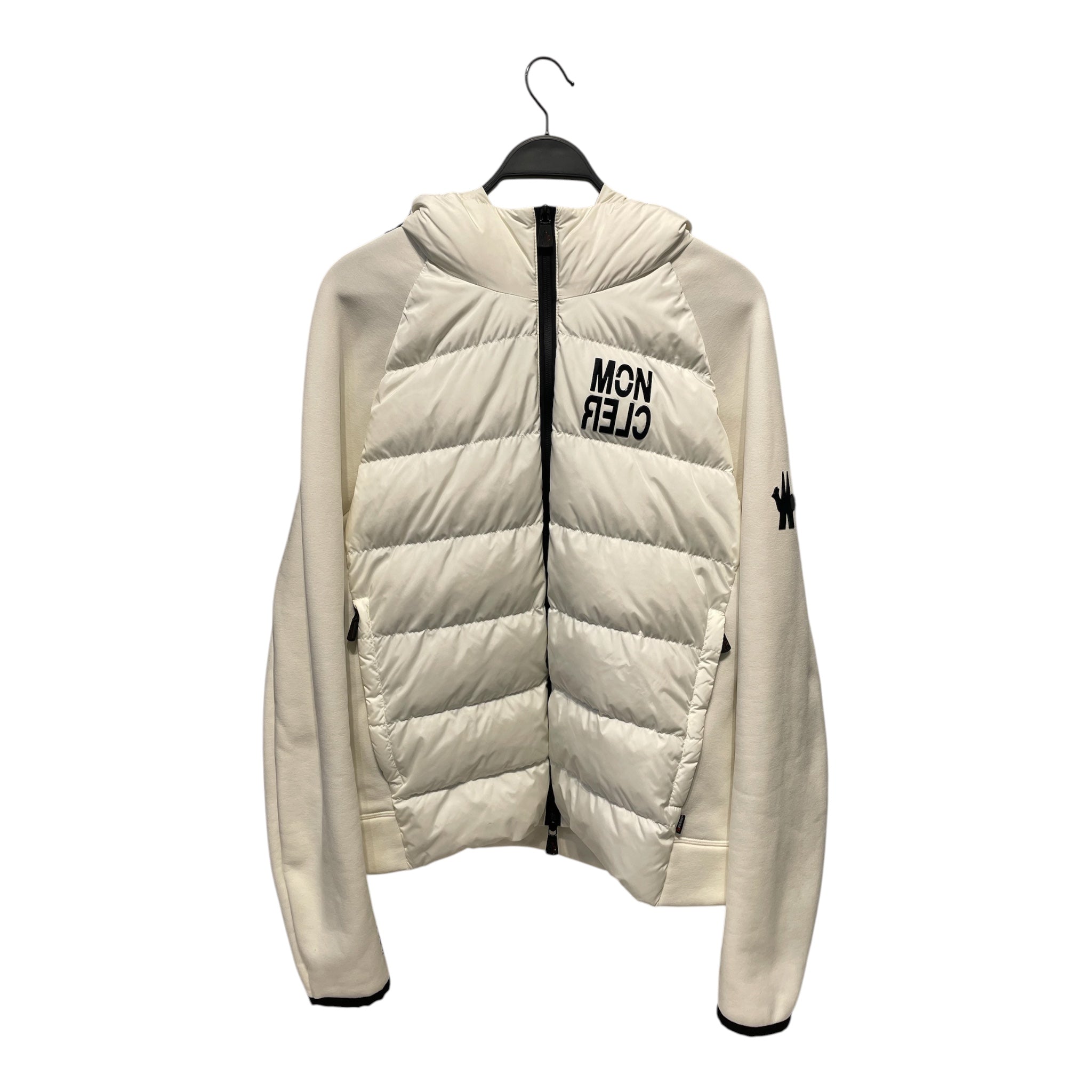 MONCLER/Puffer Jkt/XXL/Nylon/WHT/padded pannel hoodiele view 1