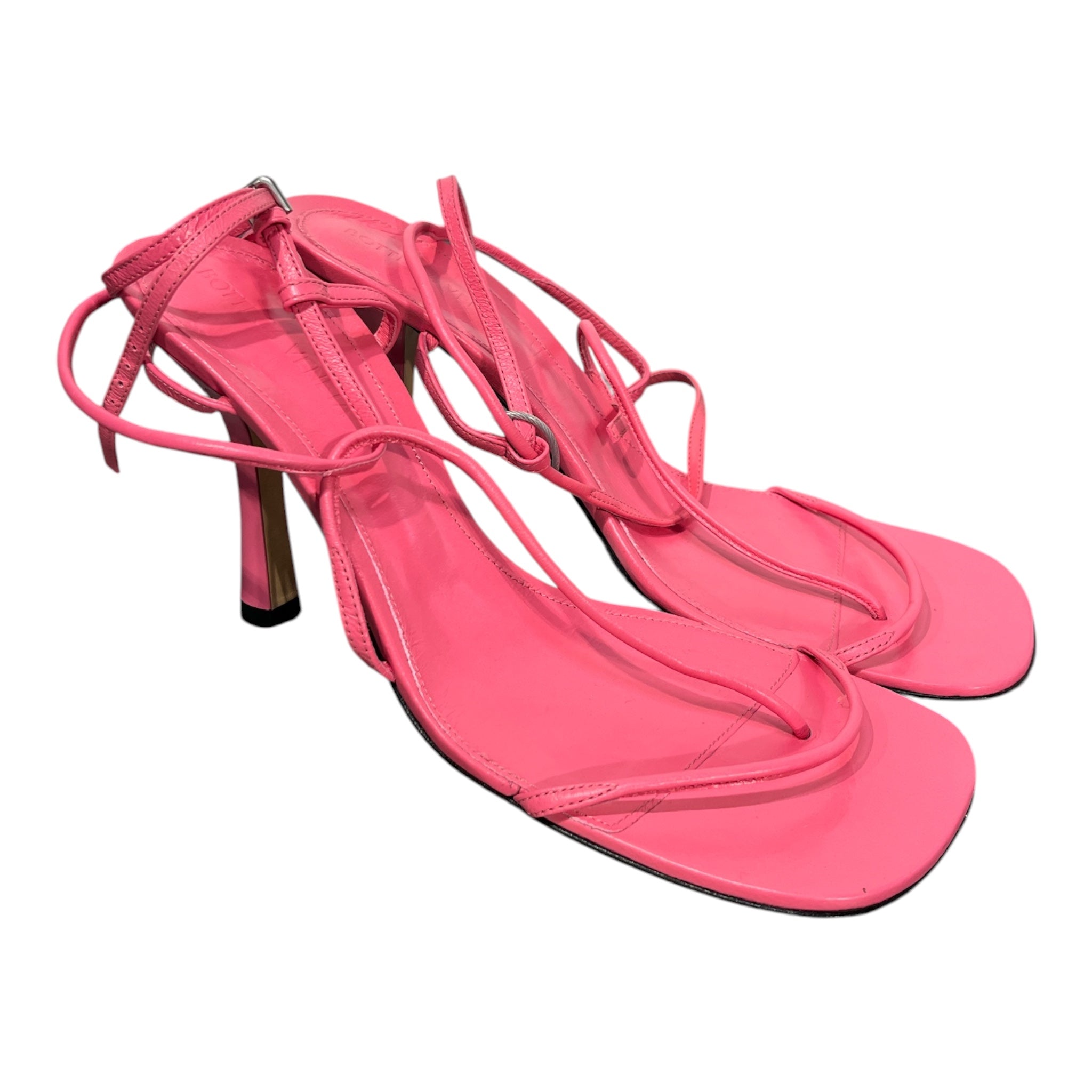 BOTTEGA VENETA/Heels/EU 38.5/Leather/PNK/STRAPPY HEEL view 1