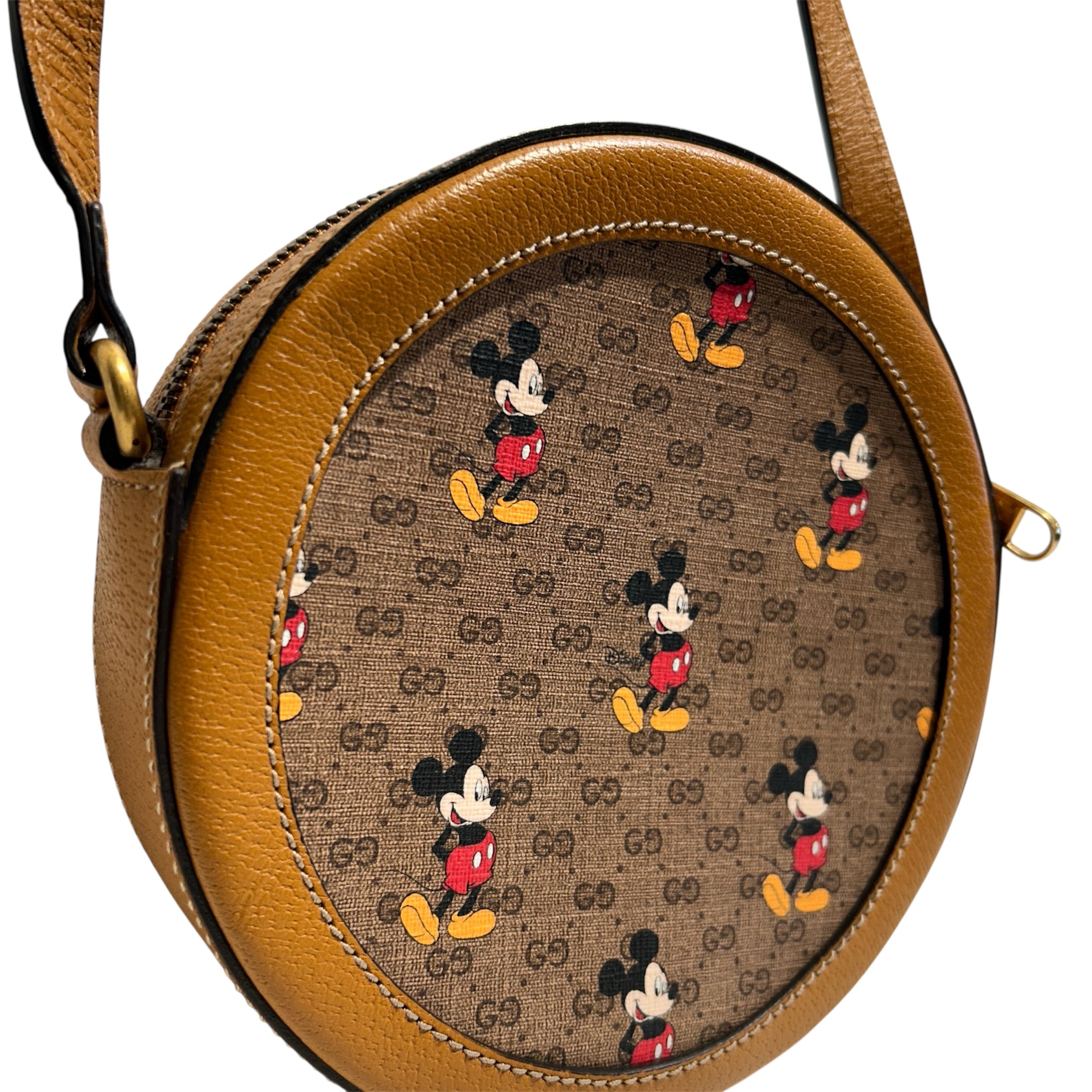 GUCCI/Disney/Cross Body Bag/Monogram/Leather/BRW/mickey mouse view 6