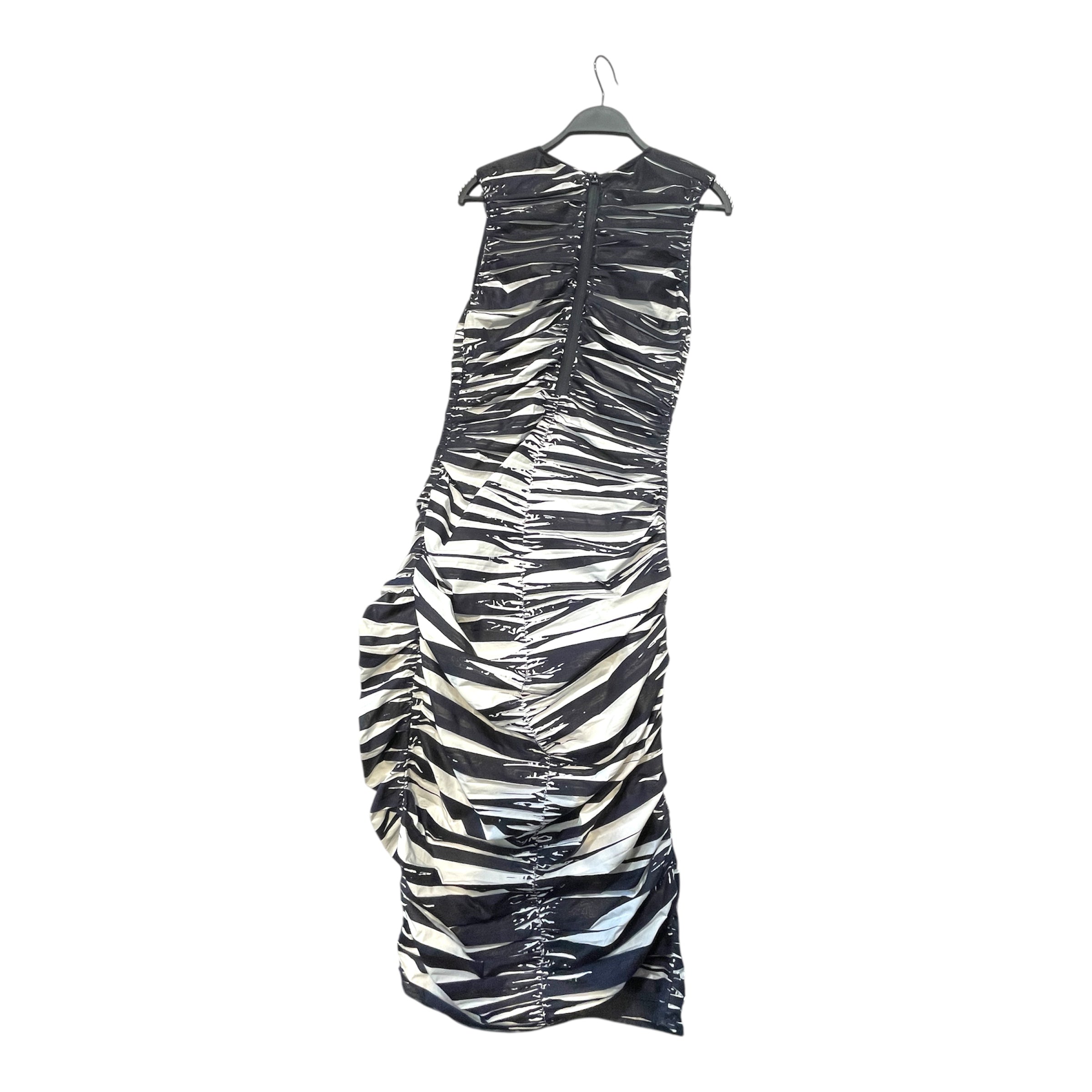Salvatore Ferragamo/SL Dress/38/Stripe/Nylon/NVY/ view 2