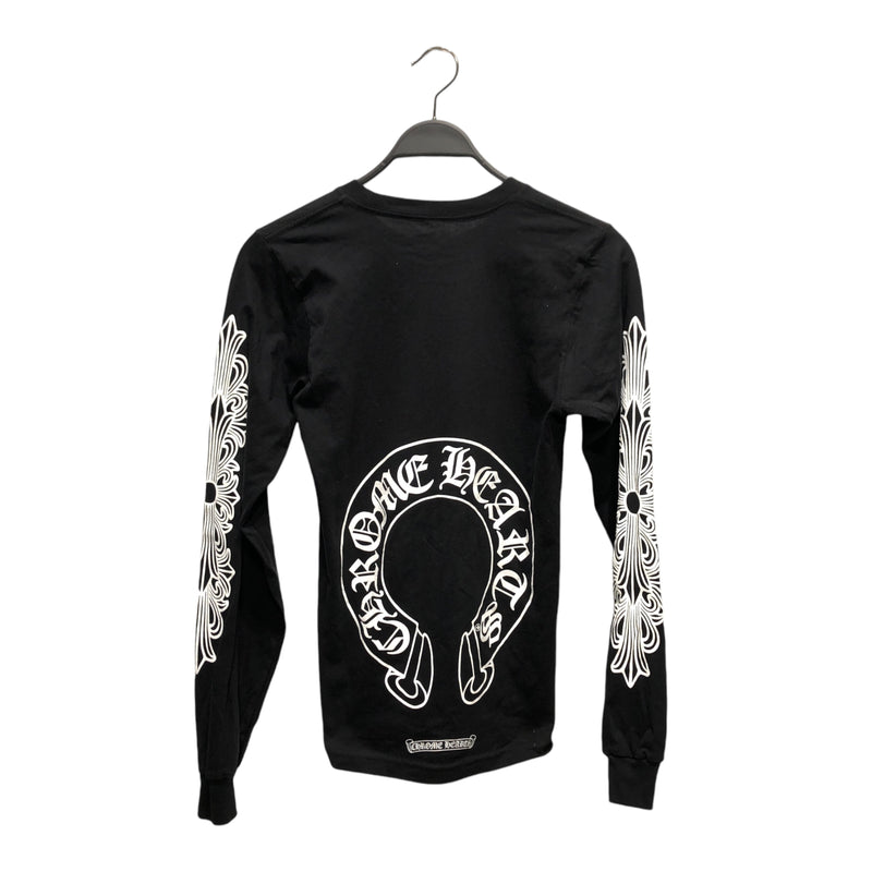 CHROME HEARTS/LS T-Shirt/XS/Cotton/BLK/Graphic/HORSESHOE BACK PRINT – 2nd  STREET USA