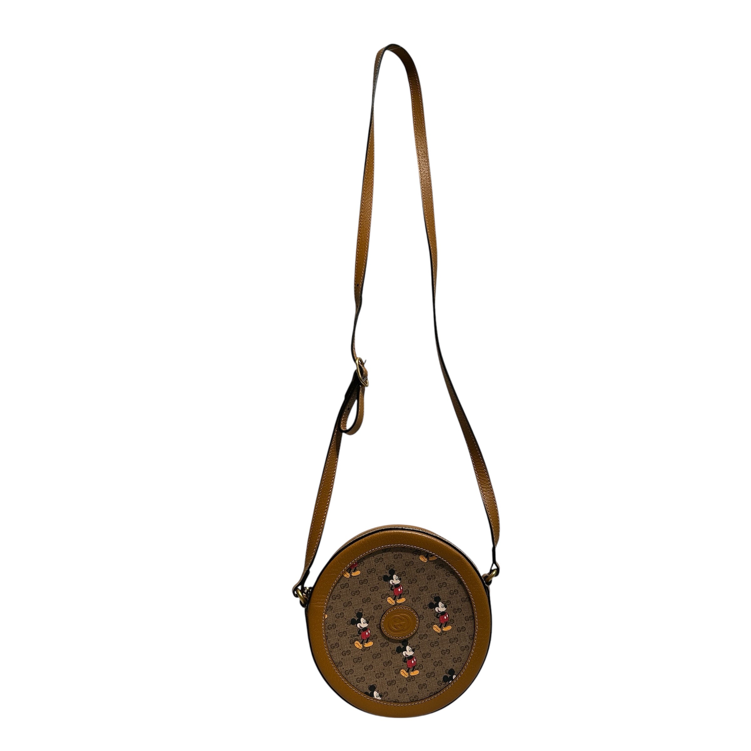 GUCCI/Disney/Cross Body Bag/Monogram/Leather/BRW/mickey mouse view 1