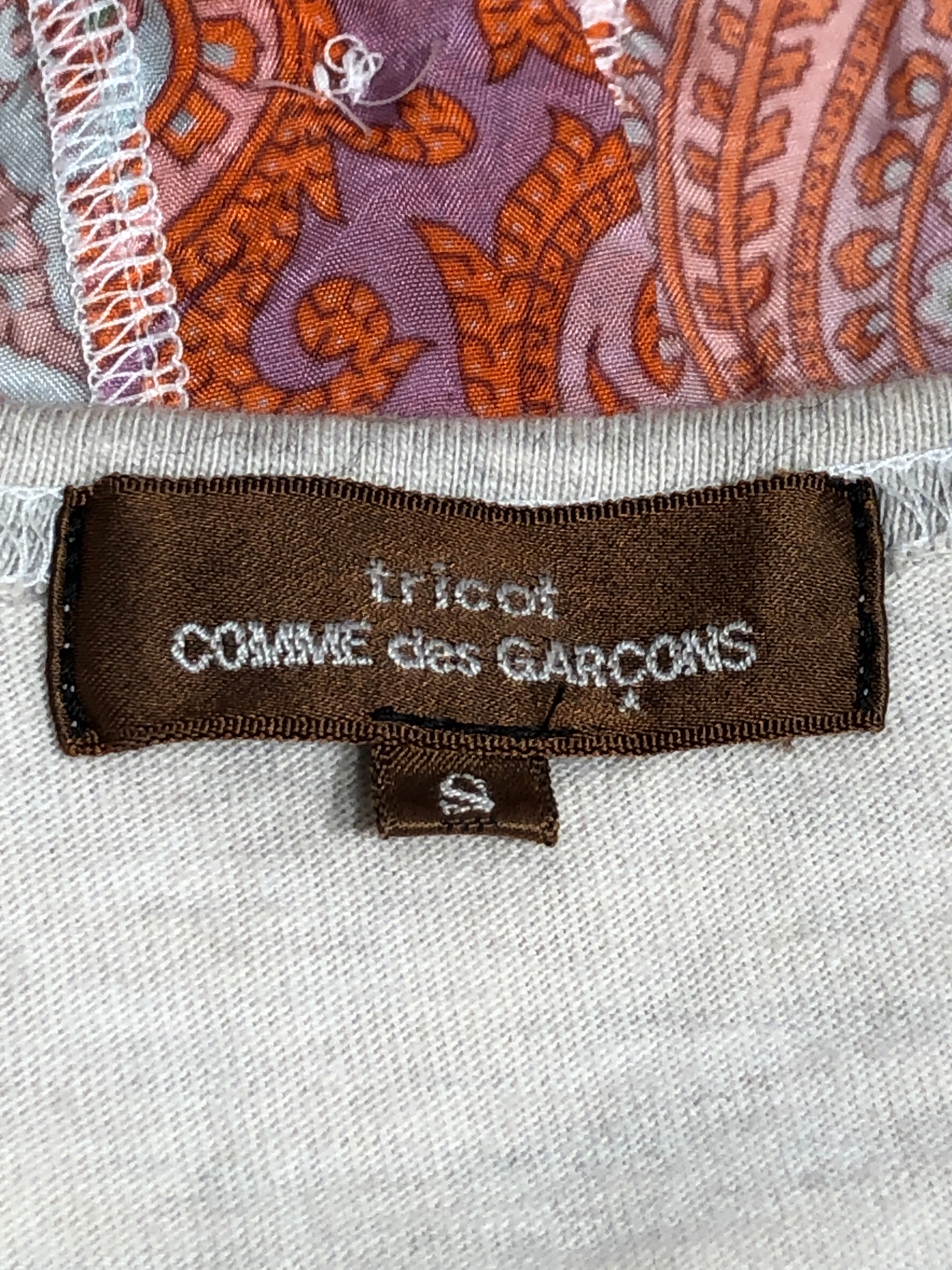 tricot COMME des GARCONS/Cardigan/S/All Over Print/Cotton/PNK/paisley view 5