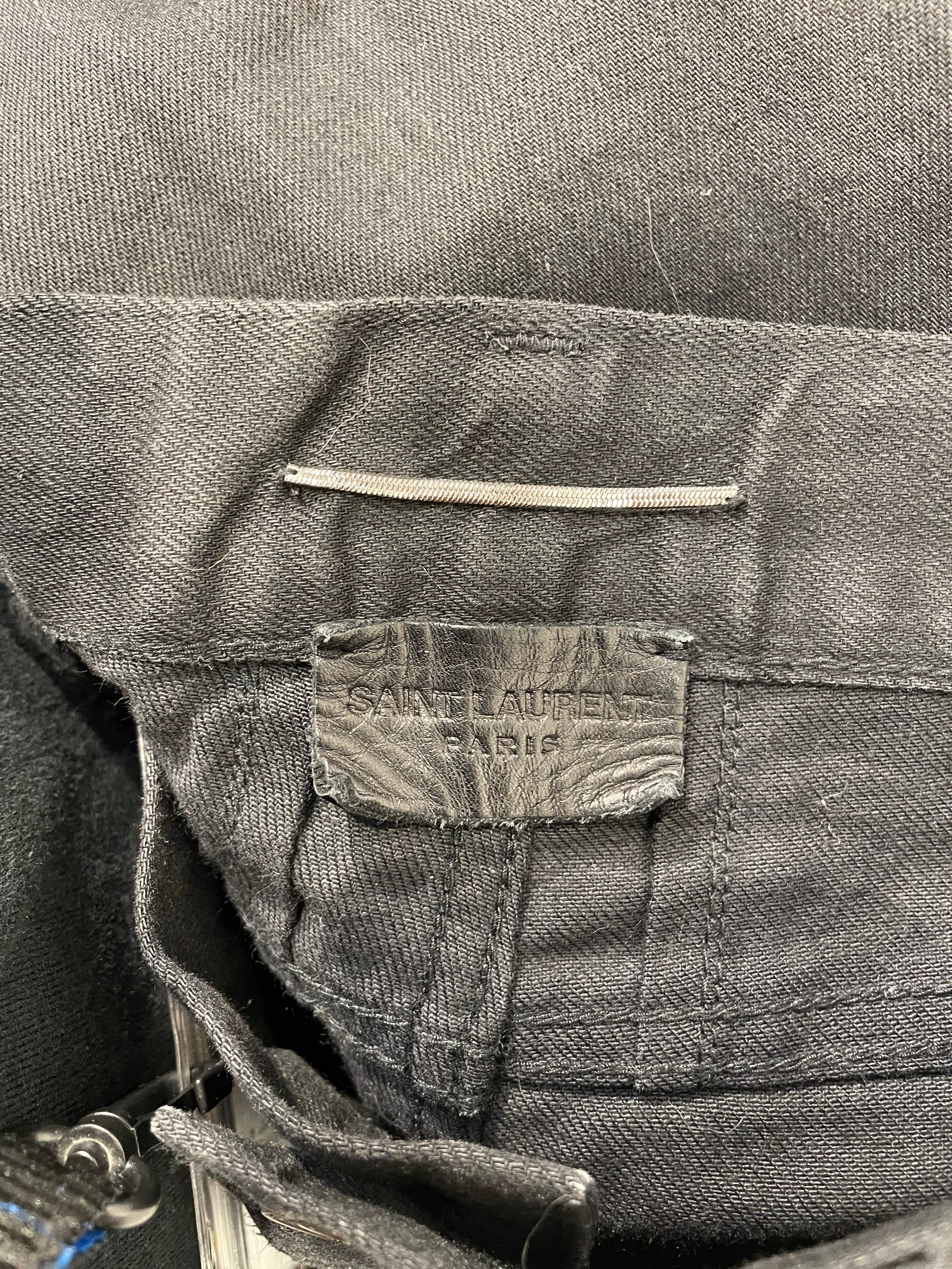 SAINT LAURENT/Skinny Pants/30/Denim/BLK/Low-rise/D02 BLK 15SS view 3