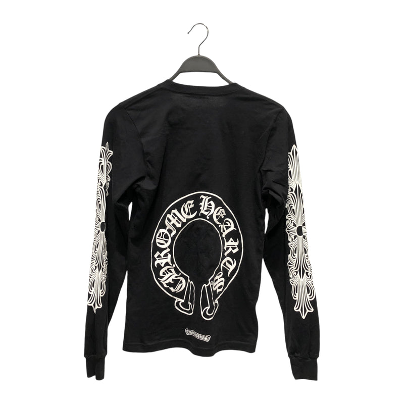 CHROME HEARTS/LS T-Shirt/XS/Cotton/BLK/Graphic/HORSESHOE BACK PRINT – 2nd  STREET USA