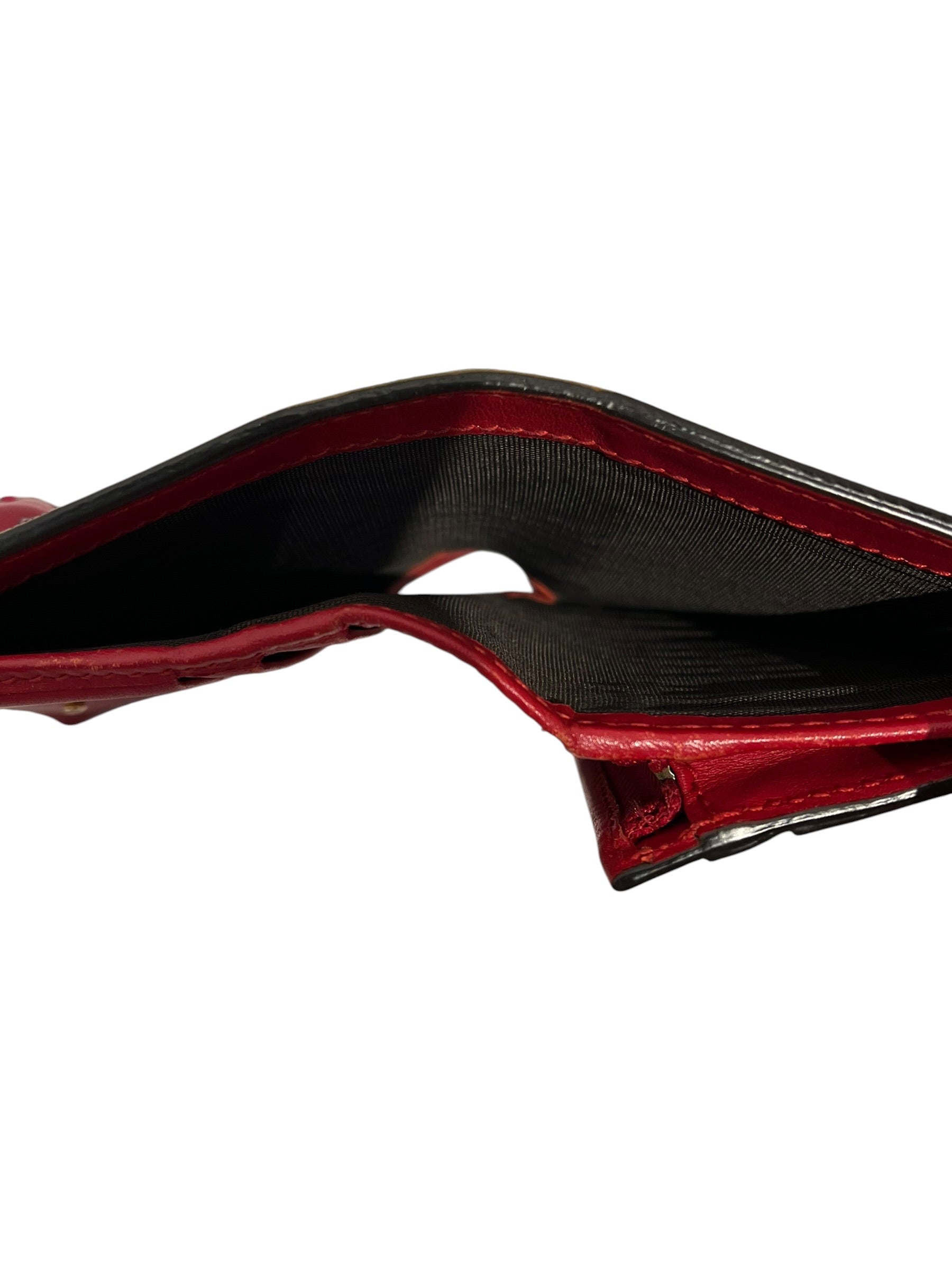 GUCCI/Bifold Wallet/All Over Print/Leather/KHK/Cherry Compact Wallet view 5