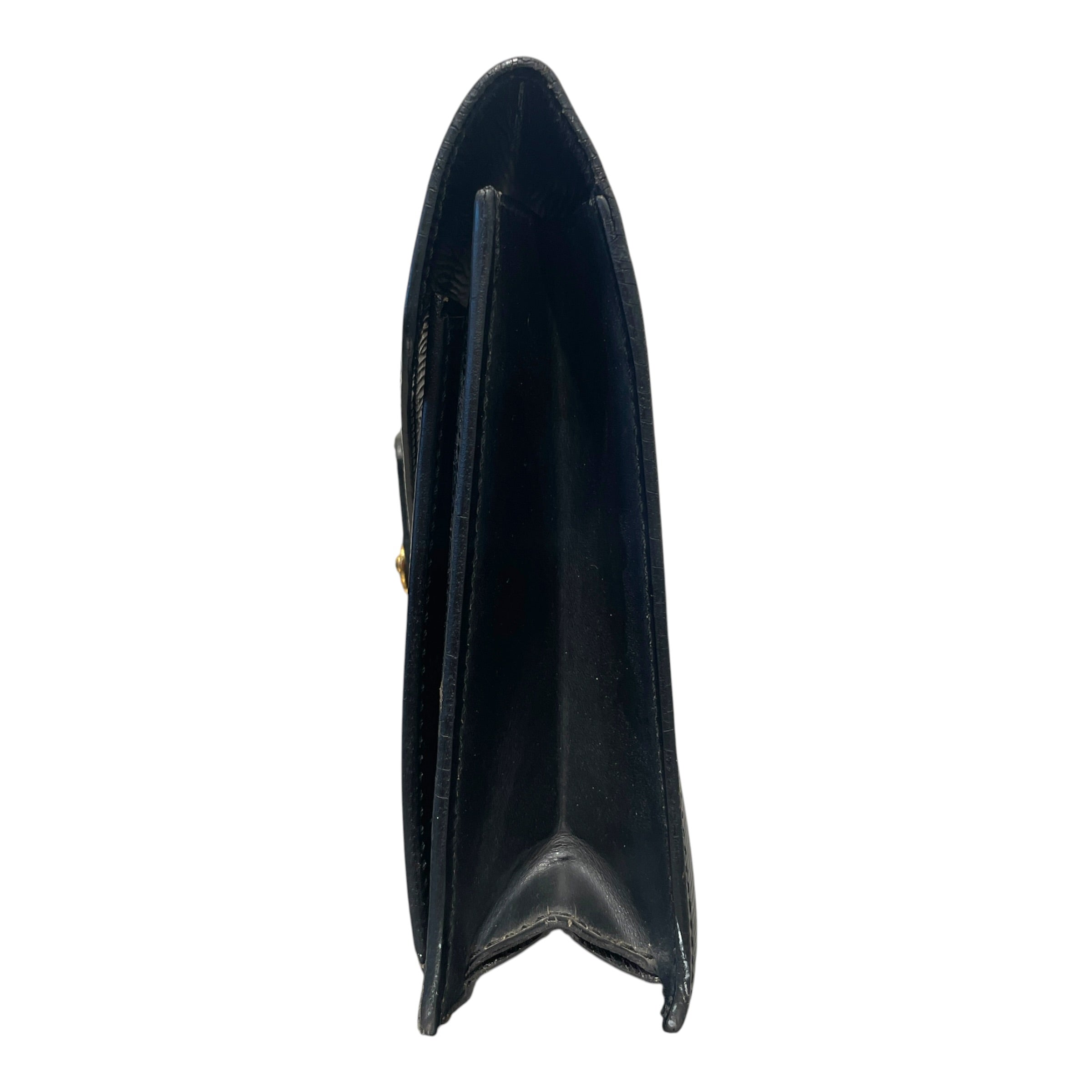 LOUIS VUITTON/Clutch Bag/Leather/BLK/Epi Dragonne Clutch view 5