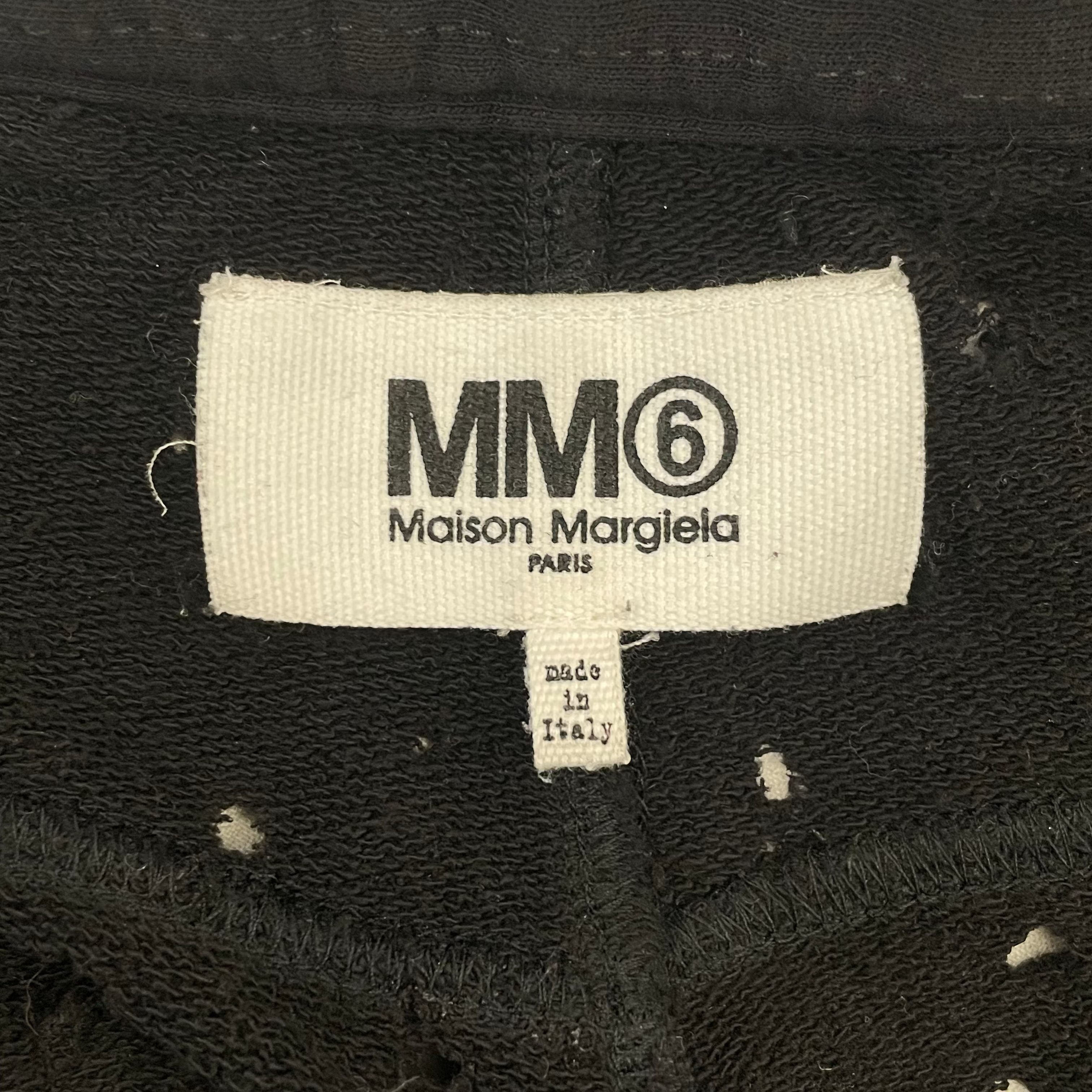 MM6/Straight Pants/XL/Cotton/BLK/distressed wide leg sweats view 3