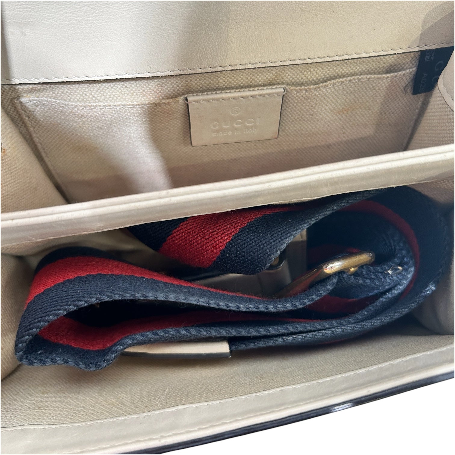 GUCCI/Cross Body Bag/Leather/CRM/BAMBOO HANDLE view 4