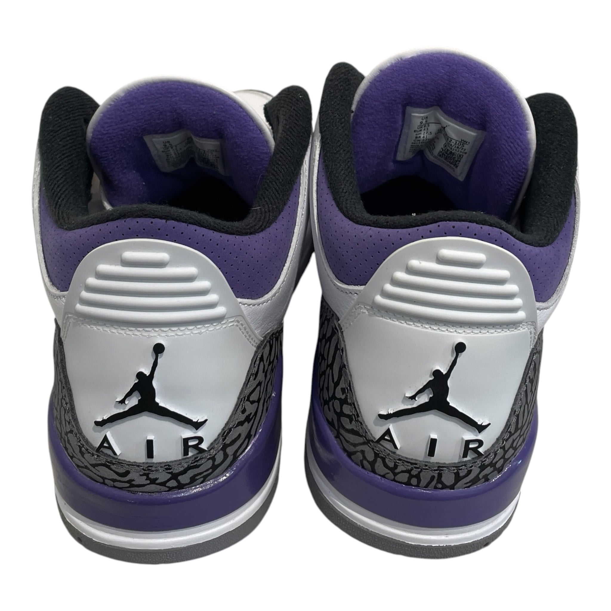 NIKE/AIR JORDAN 3 RETRO/Hi-Sneakers/US 9.5/Leather/WHT/CT8532-105 view 4