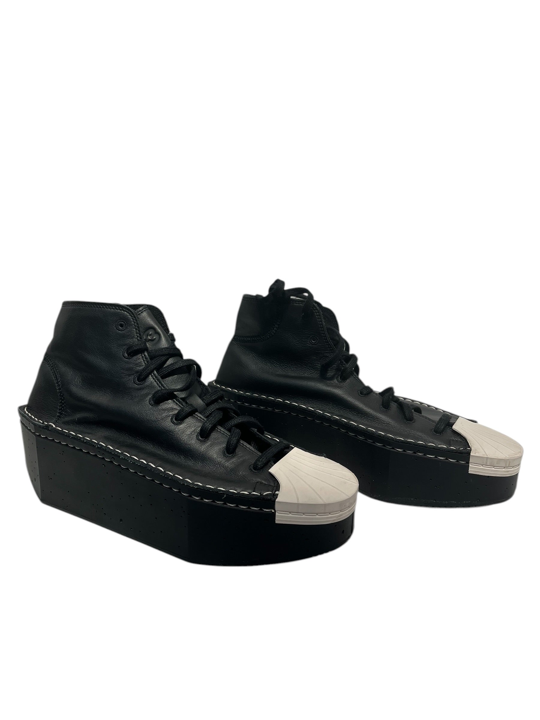 Y-3/Hi-Sneakers/US 8.5/Leather/MLT/Kyasu view 1