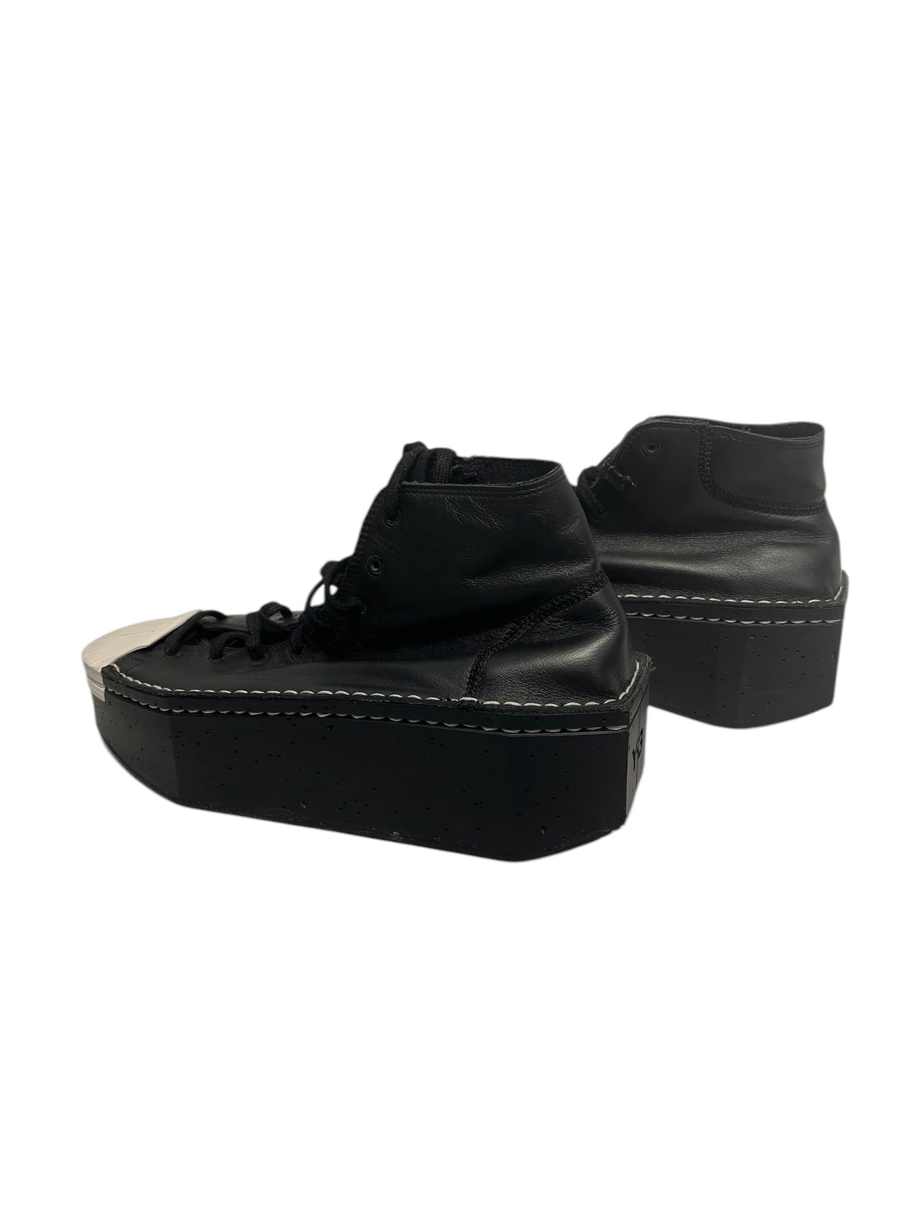 Y-3/Hi-Sneakers/US 8.5/Leather/MLT/Kyasu view 2