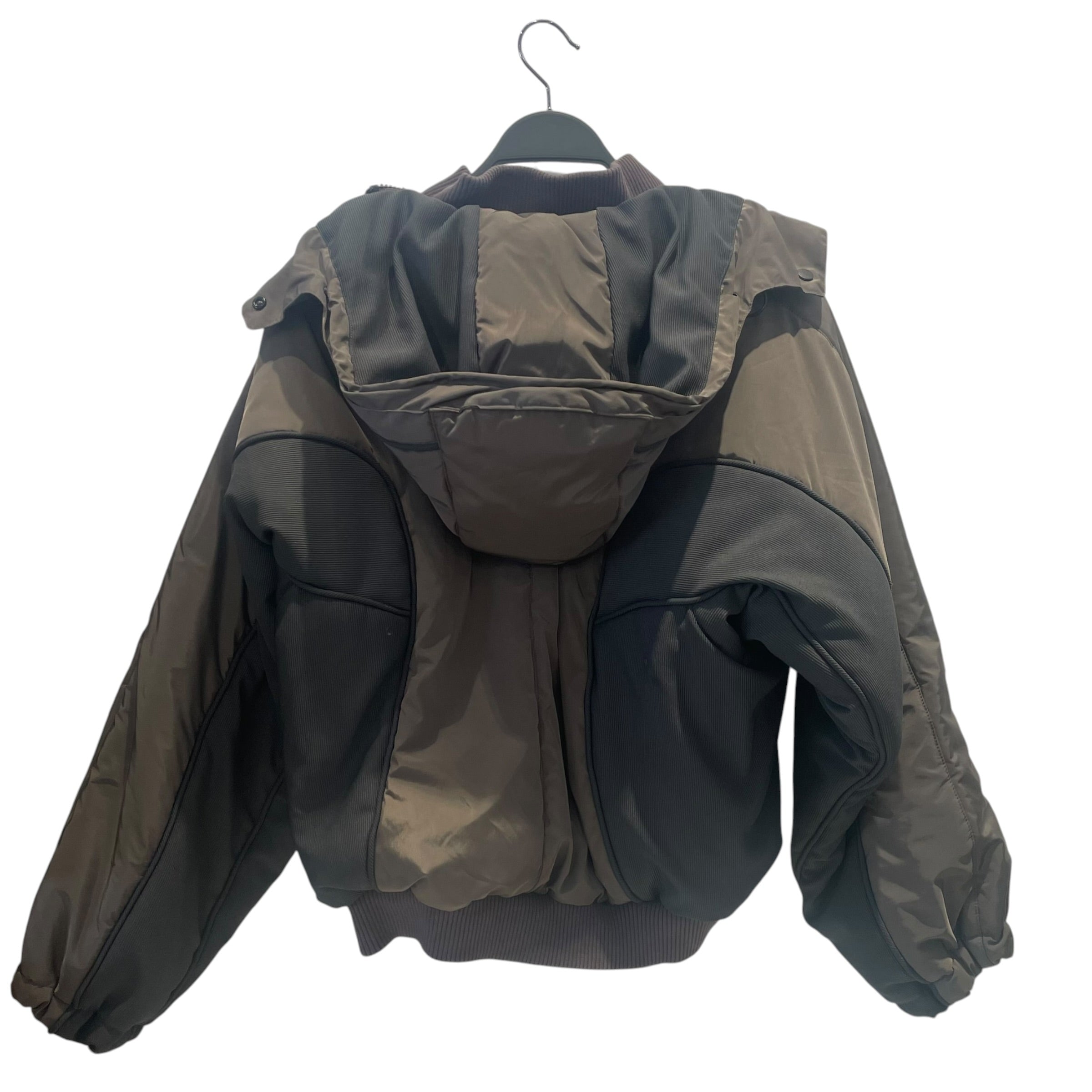 HYEIN SEO/Jacket/3/Nylon/GRY/Detachable Hooded Bomber view 2