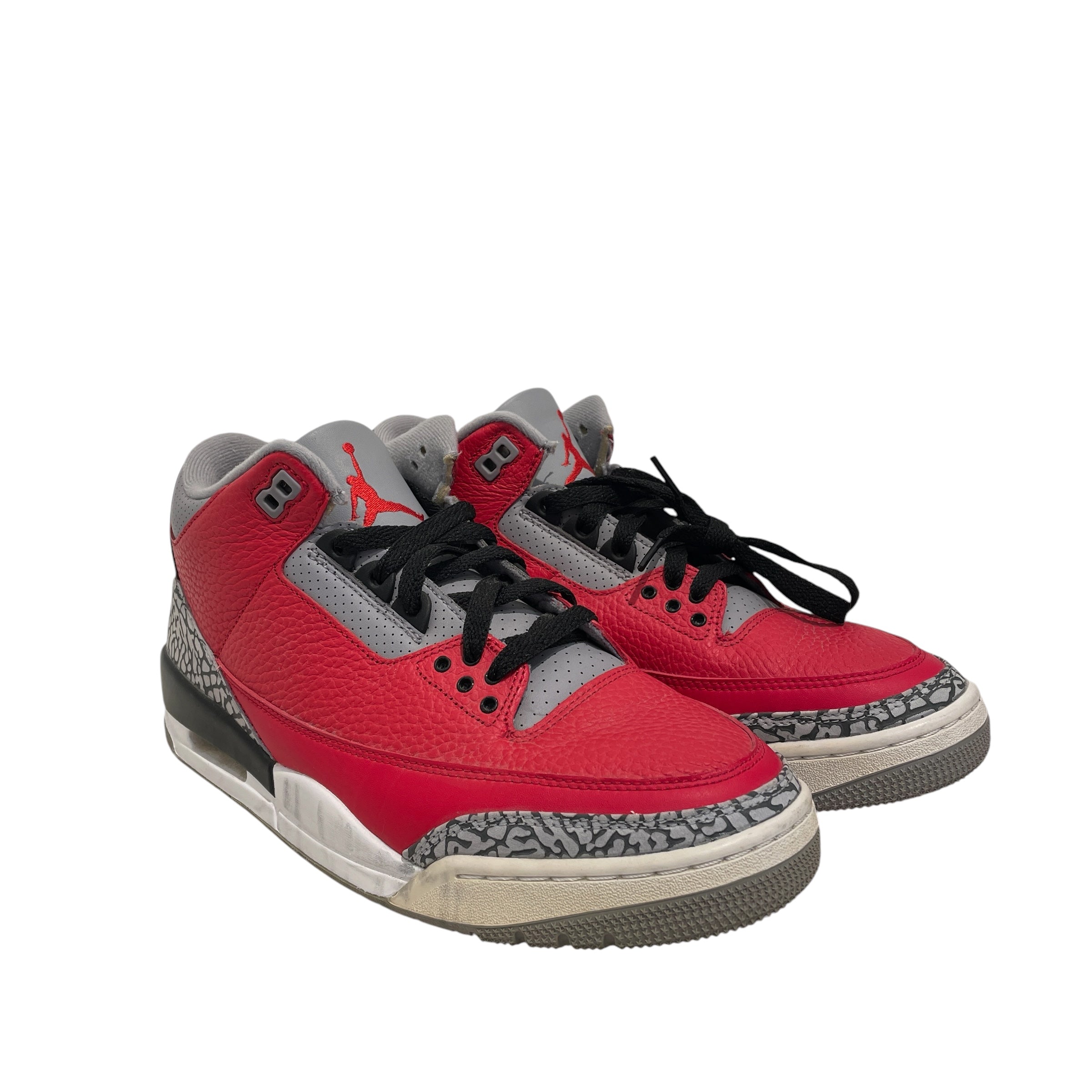 NIKE/Hi-Sneakers/US 9.5/Leather/RED/Air Jordan 3 'Fire Red' view 1