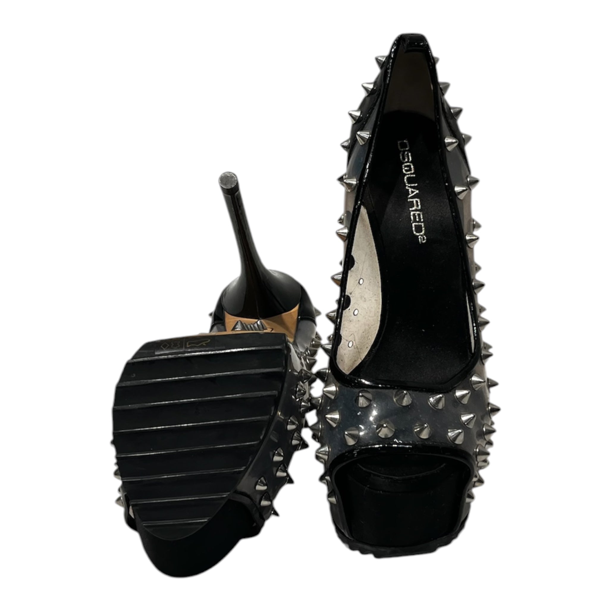 DSQUARED2/Heels/US 6/BLK/DSQUARED2 SPIKED HEELS view 3