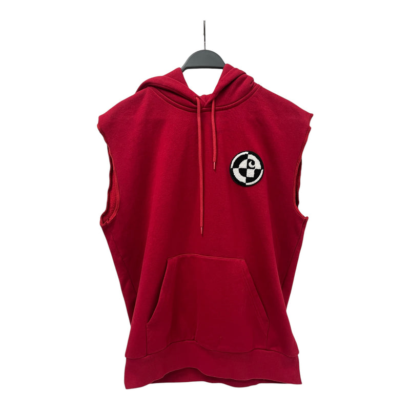 CARHARTT WIP/Hoodie/M/Cotton/RED/SLEEVELESS HOODIE