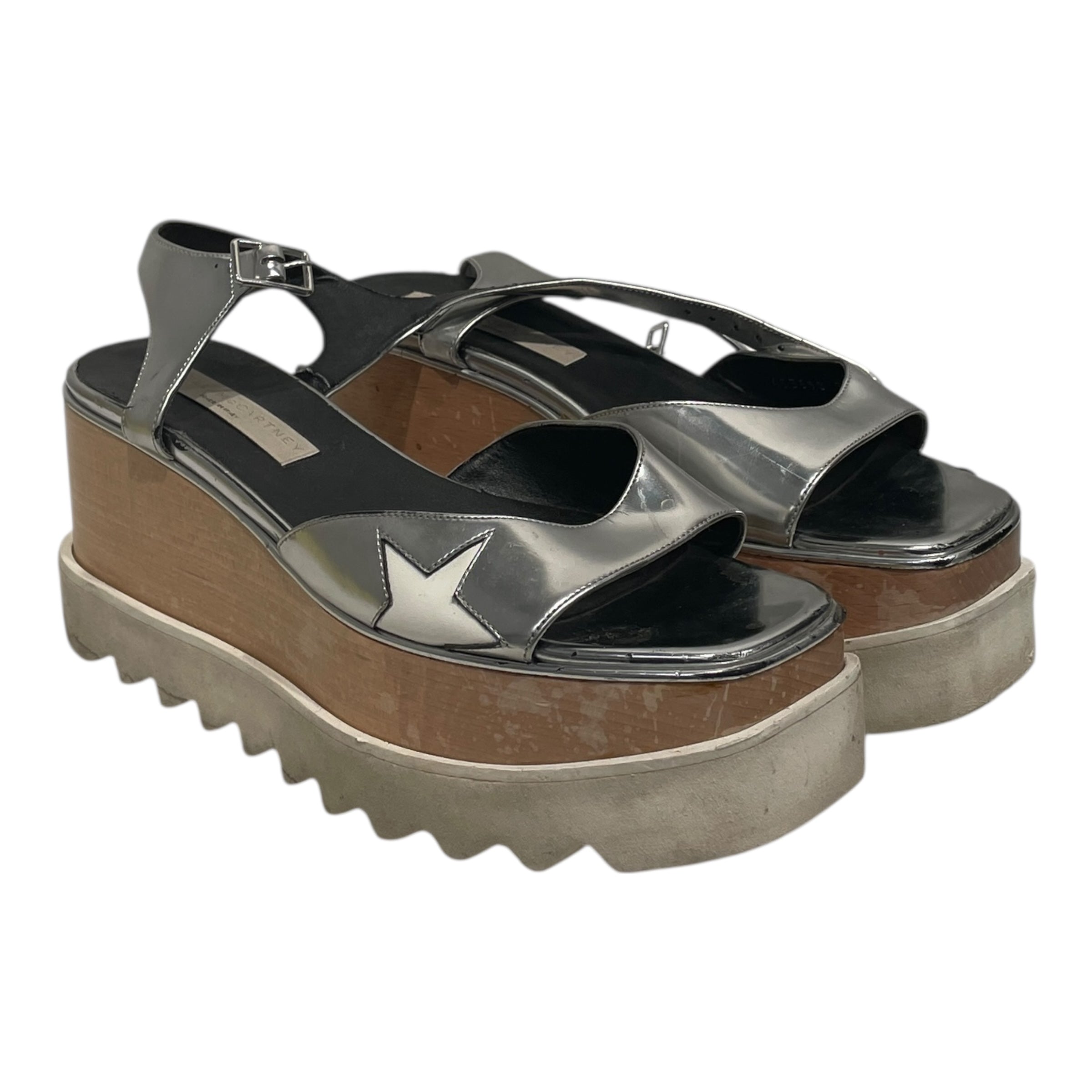 STELLAMcCARTNEY/Sandals/EU 38.5/SLV/453590 platform view 1