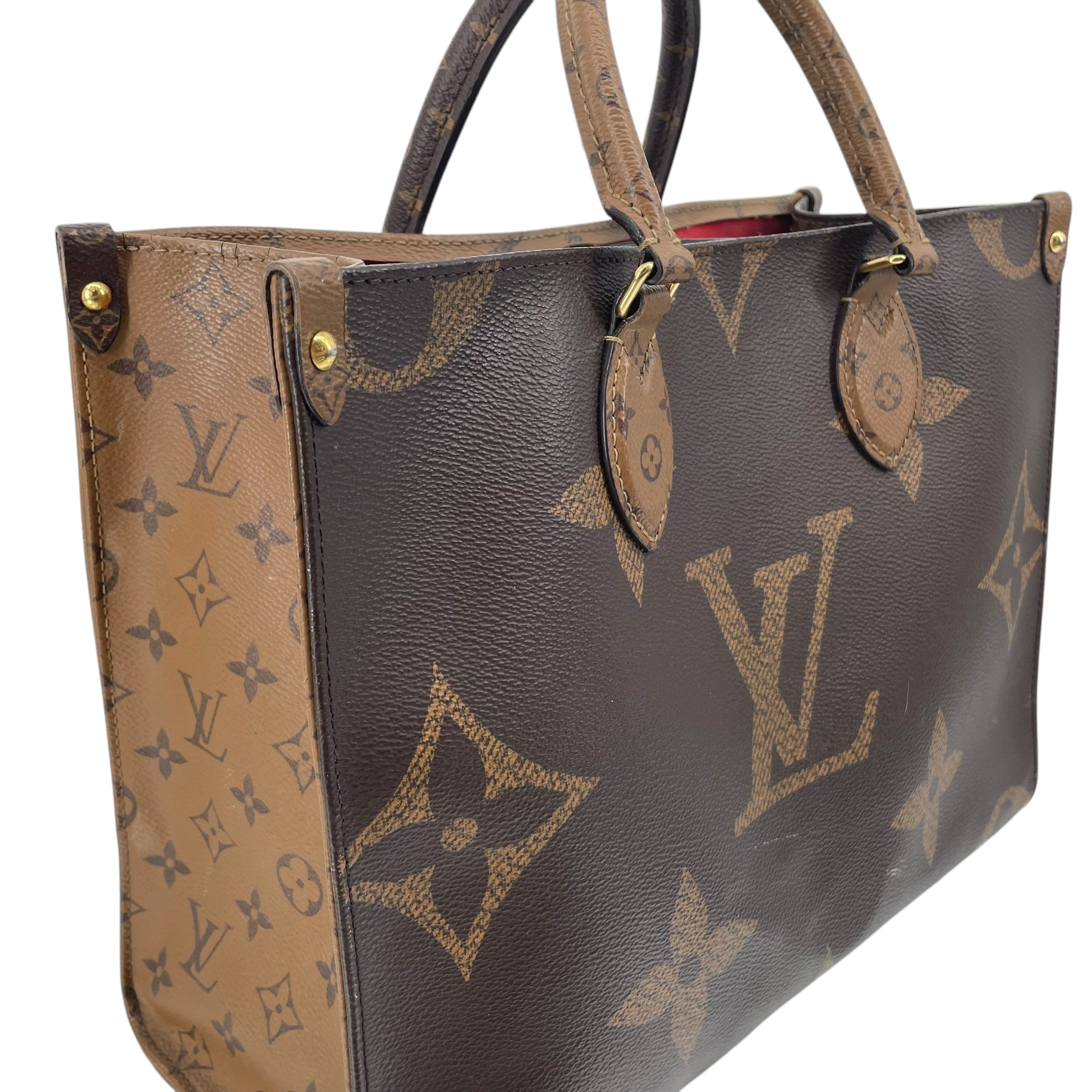LOUIS VUITTON/Bag/Monogram/Leather/BRW/ONTHEGO MEDIUM RARE view 6