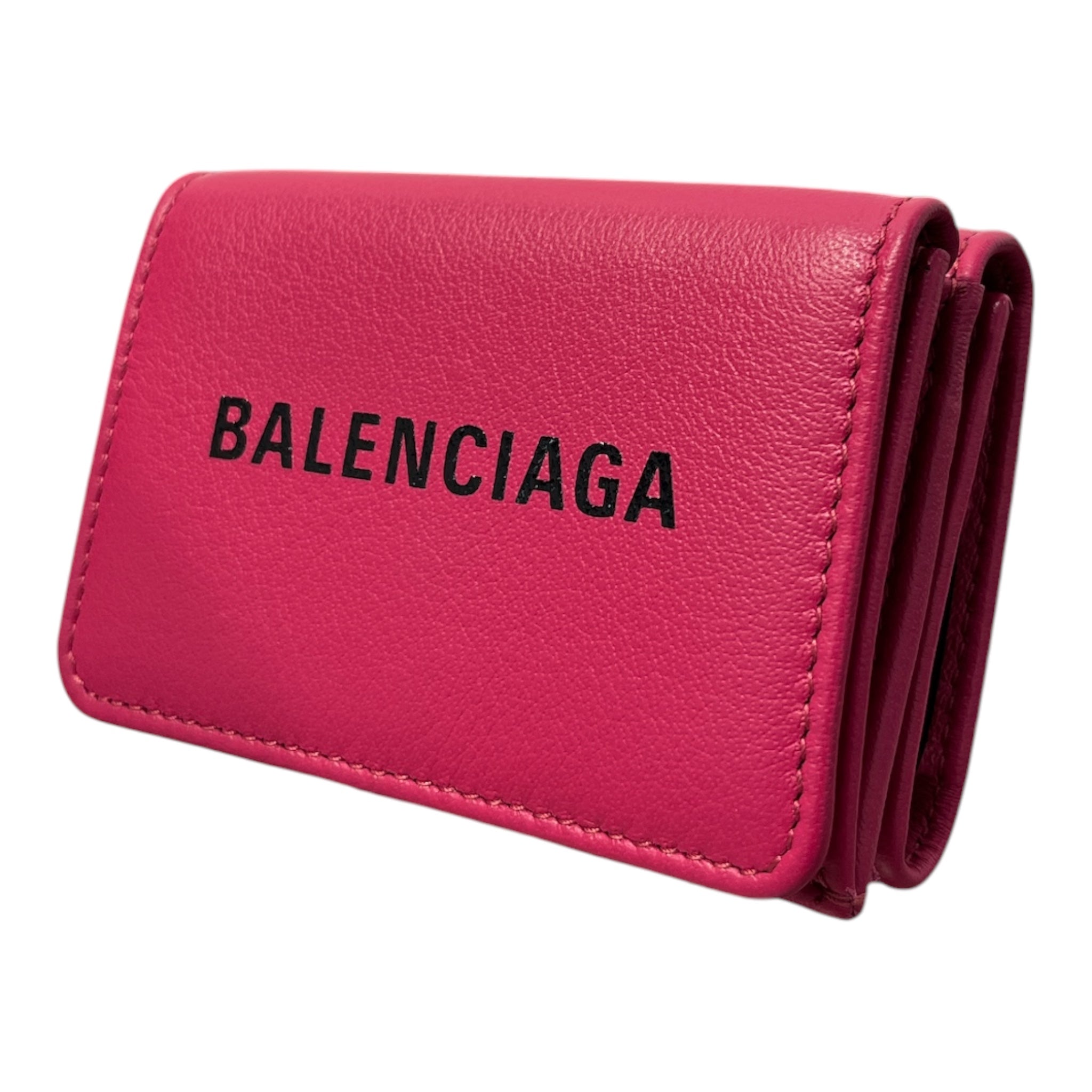 BALENCIAGA/Bifold Wallet/Leather/PNK/HOT PINK view 1