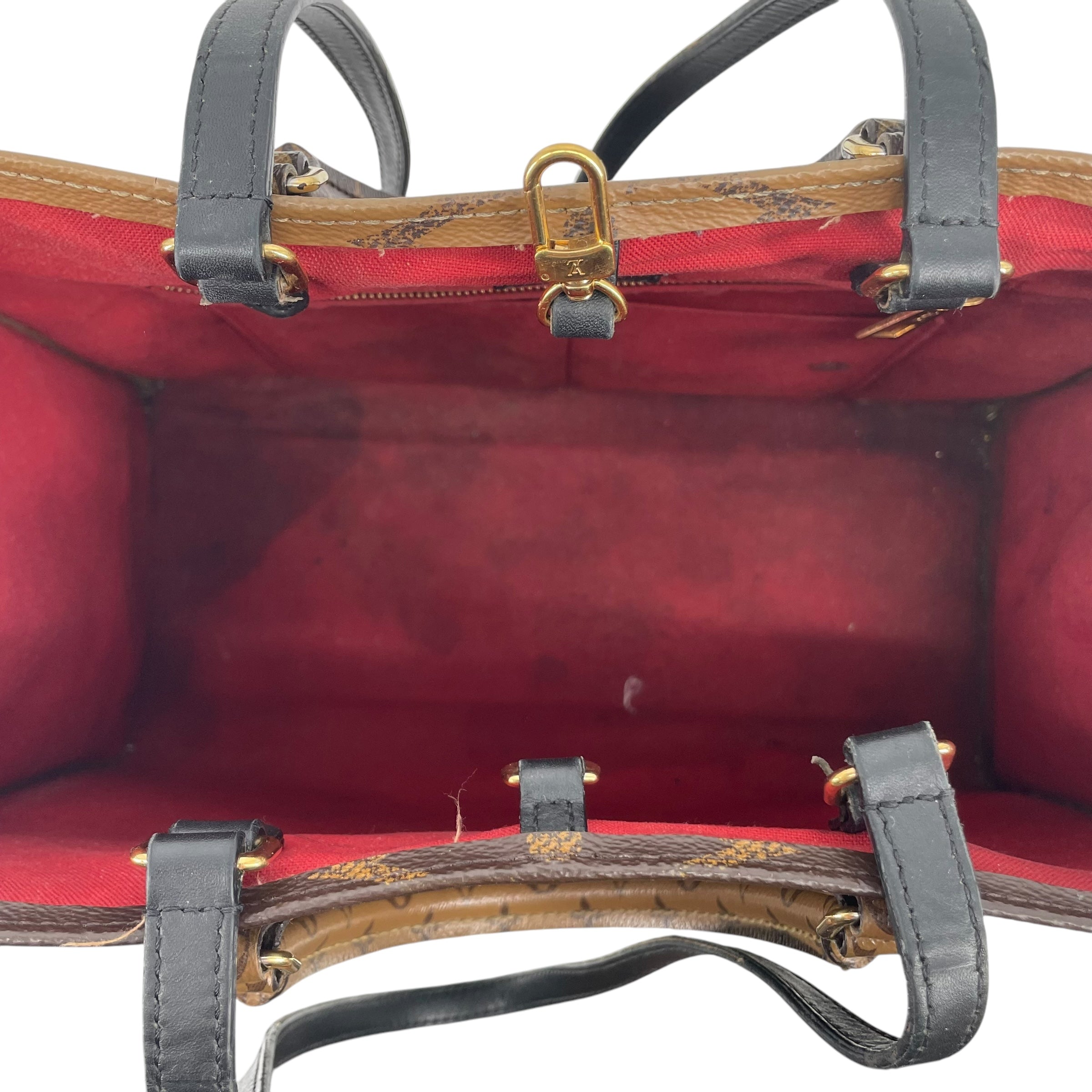 LOUIS VUITTON/Bag/Monogram/Leather/BRW/ONTHEGO MEDIUM RARE view 4