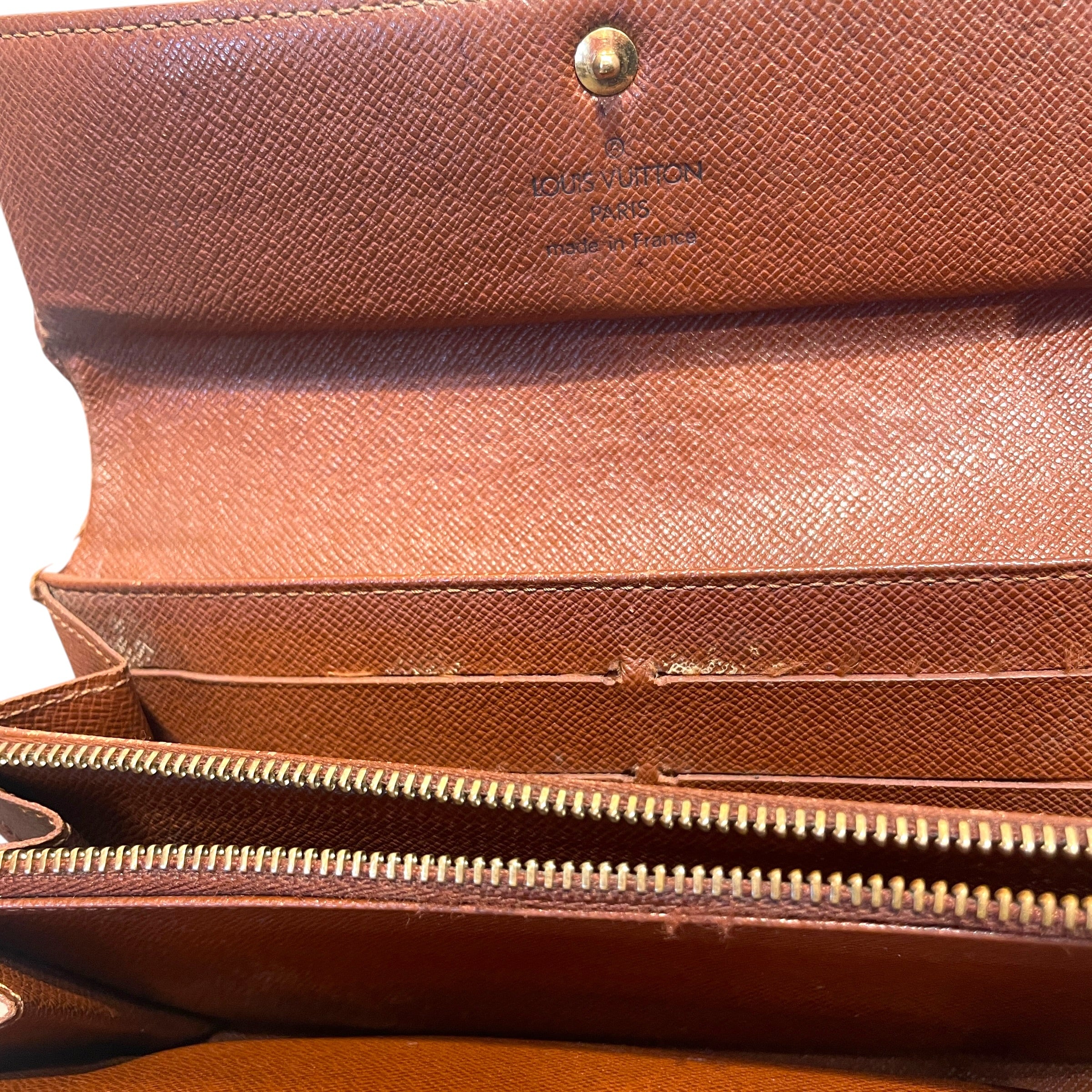 LOUIS VUITTON/Long Wallet/Monogram/Leather/BRW/M's/Sarah view 5