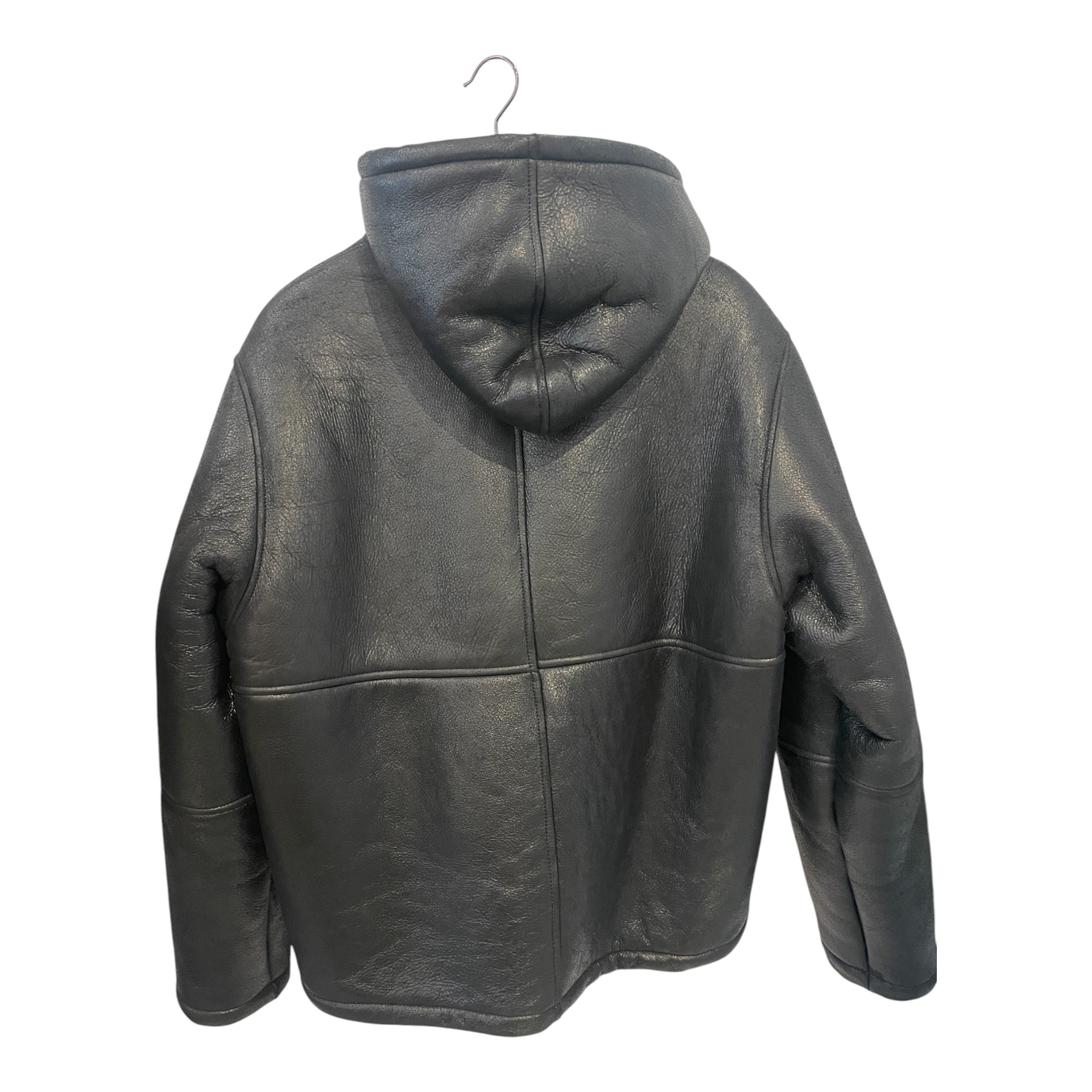 STUSSY/Leather Jkt/M/Leather/BLK/Shearling Jacket view 2