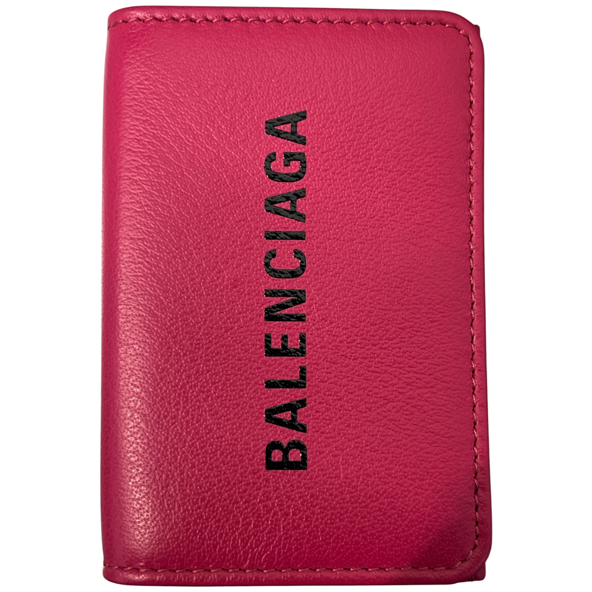BALENCIAGA/Bifold Wallet/Leather/PNK/HOT PINK view 4
